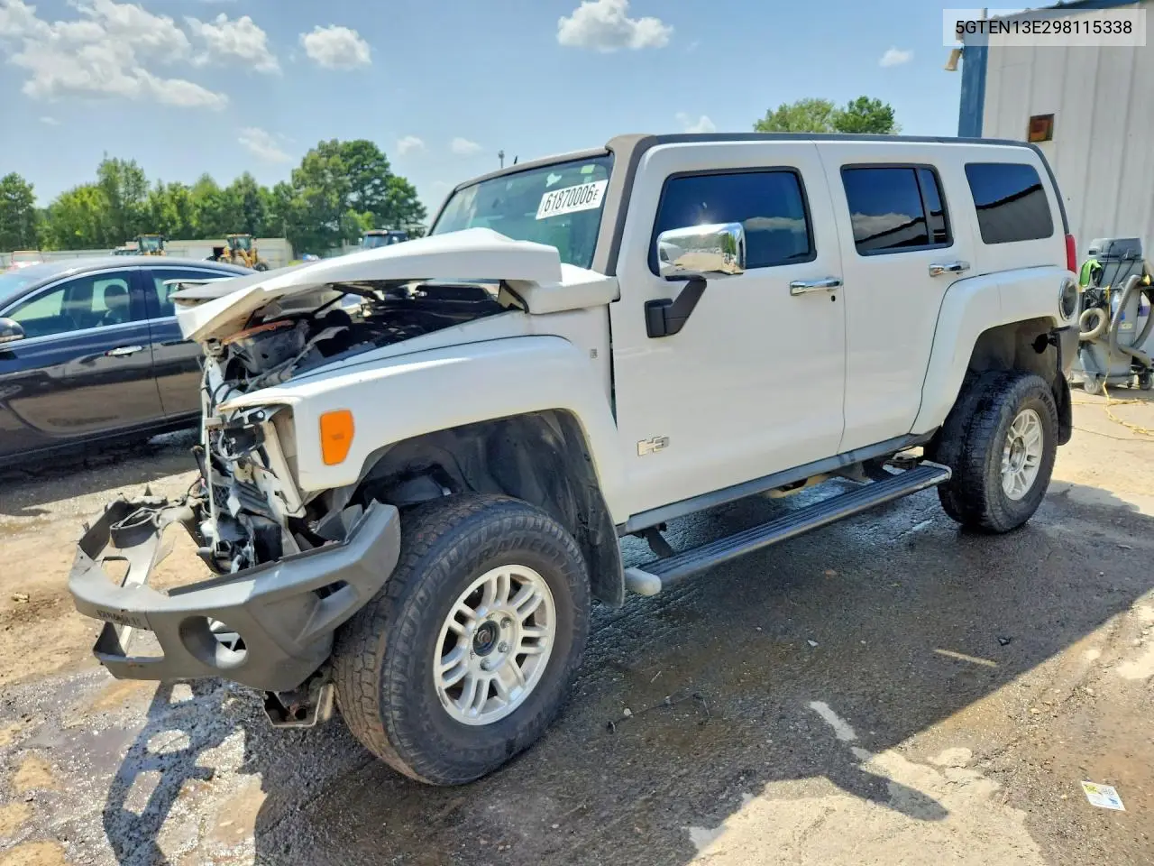 2009 Hummer H3 VIN: 5GTEN13E298115338 Lot: 61870006