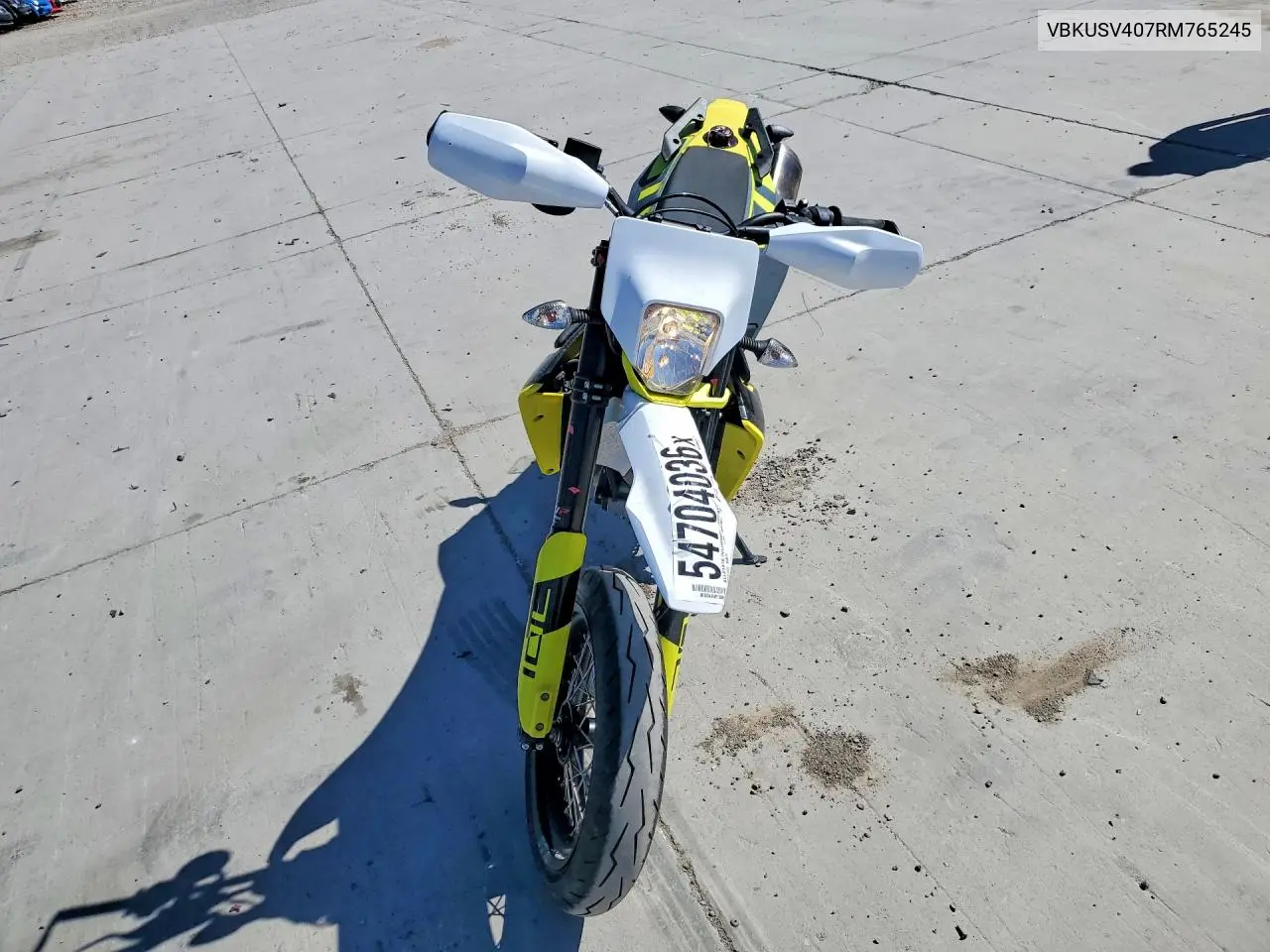 2024 Husqvarna Supermoto 701 VIN: VBKUSV407RM765245 Lot: 54704036
