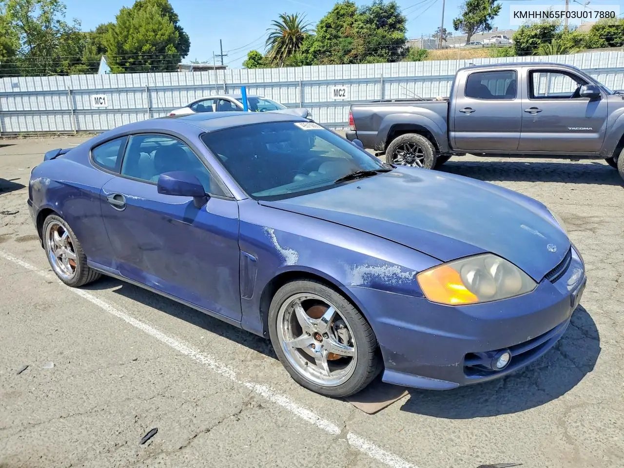 2003 Hyundai Tiburon Gt VIN: KMHHN65F03U017880 Lot: 49515606