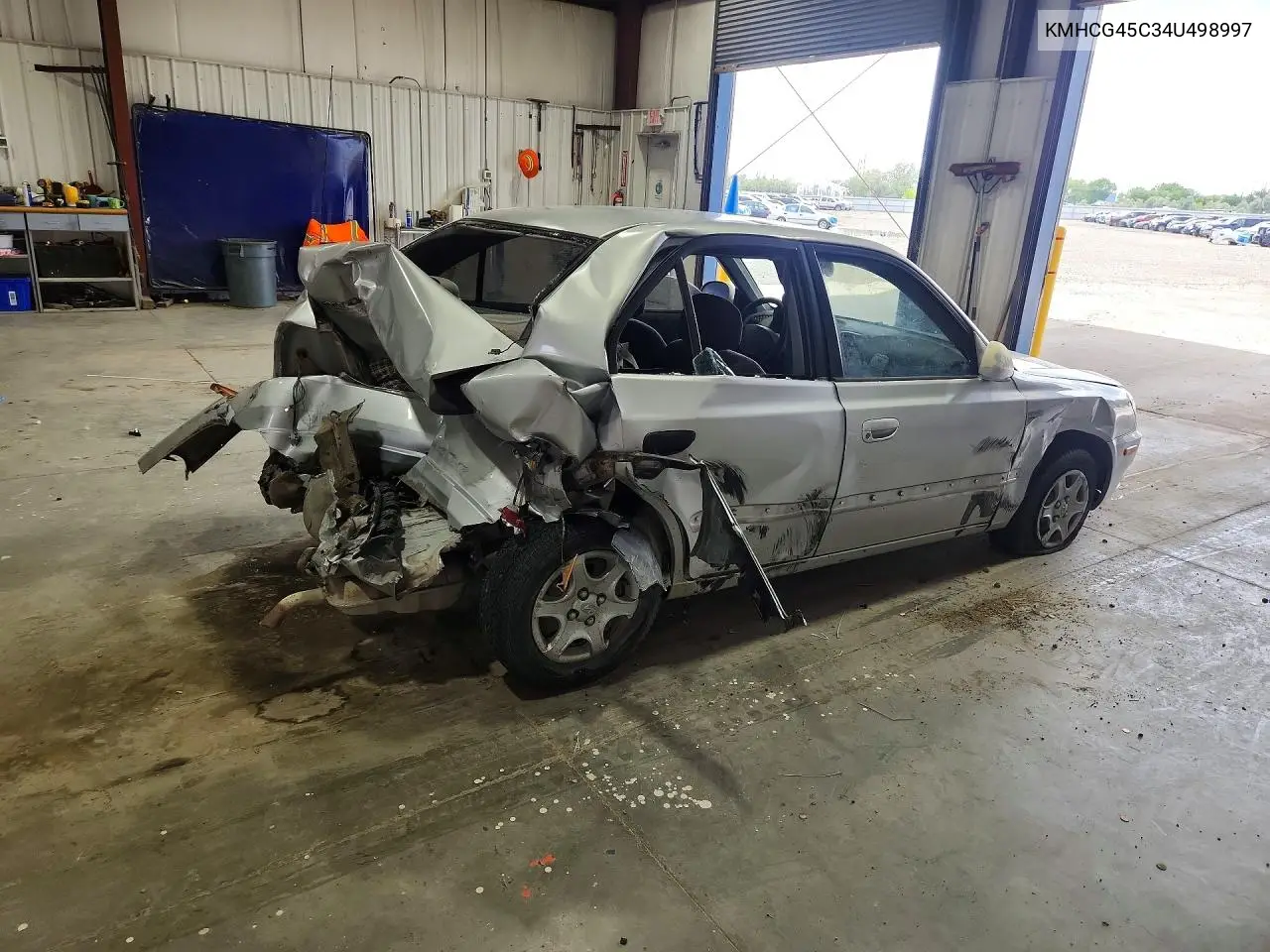 2004 Hyundai Accent Gl VIN: KMHCG45C34U498997 Lot: 57775436