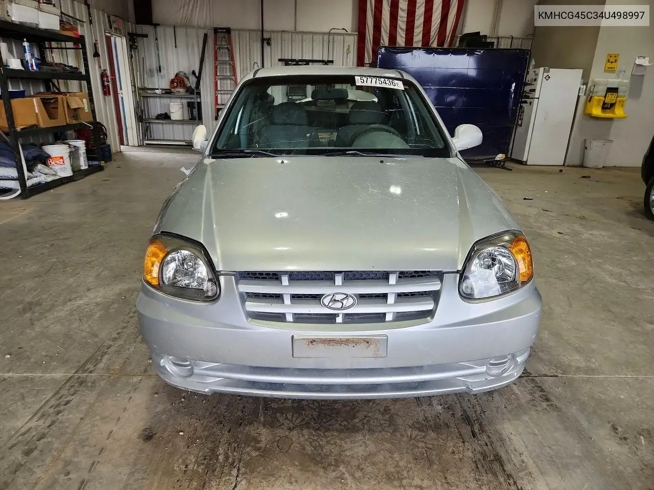 2004 Hyundai Accent Gl VIN: KMHCG45C34U498997 Lot: 57775436