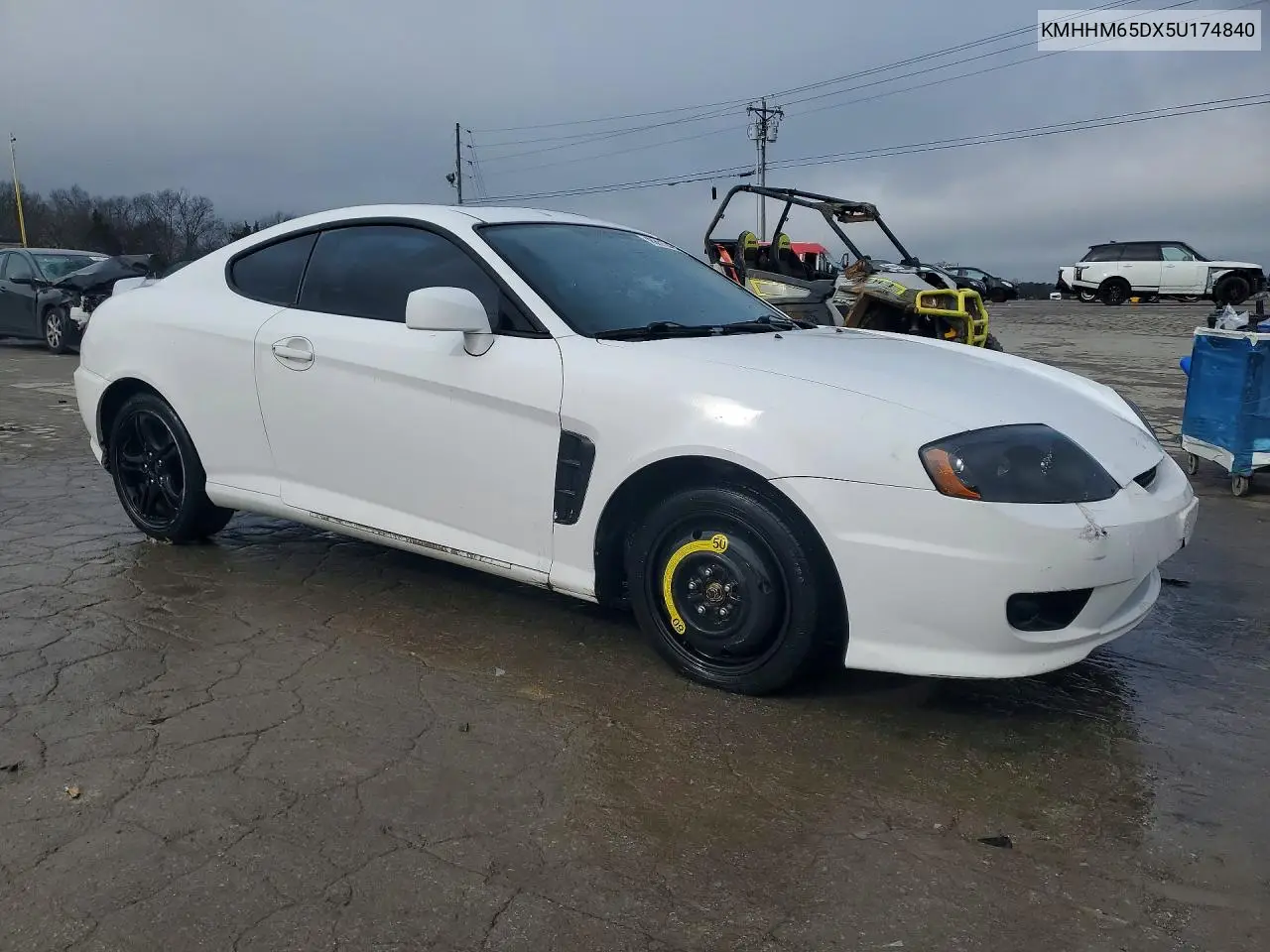 2005 Hyundai Tiburon Gs VIN: KMHHM65DX5U174840 Lot: 45611546