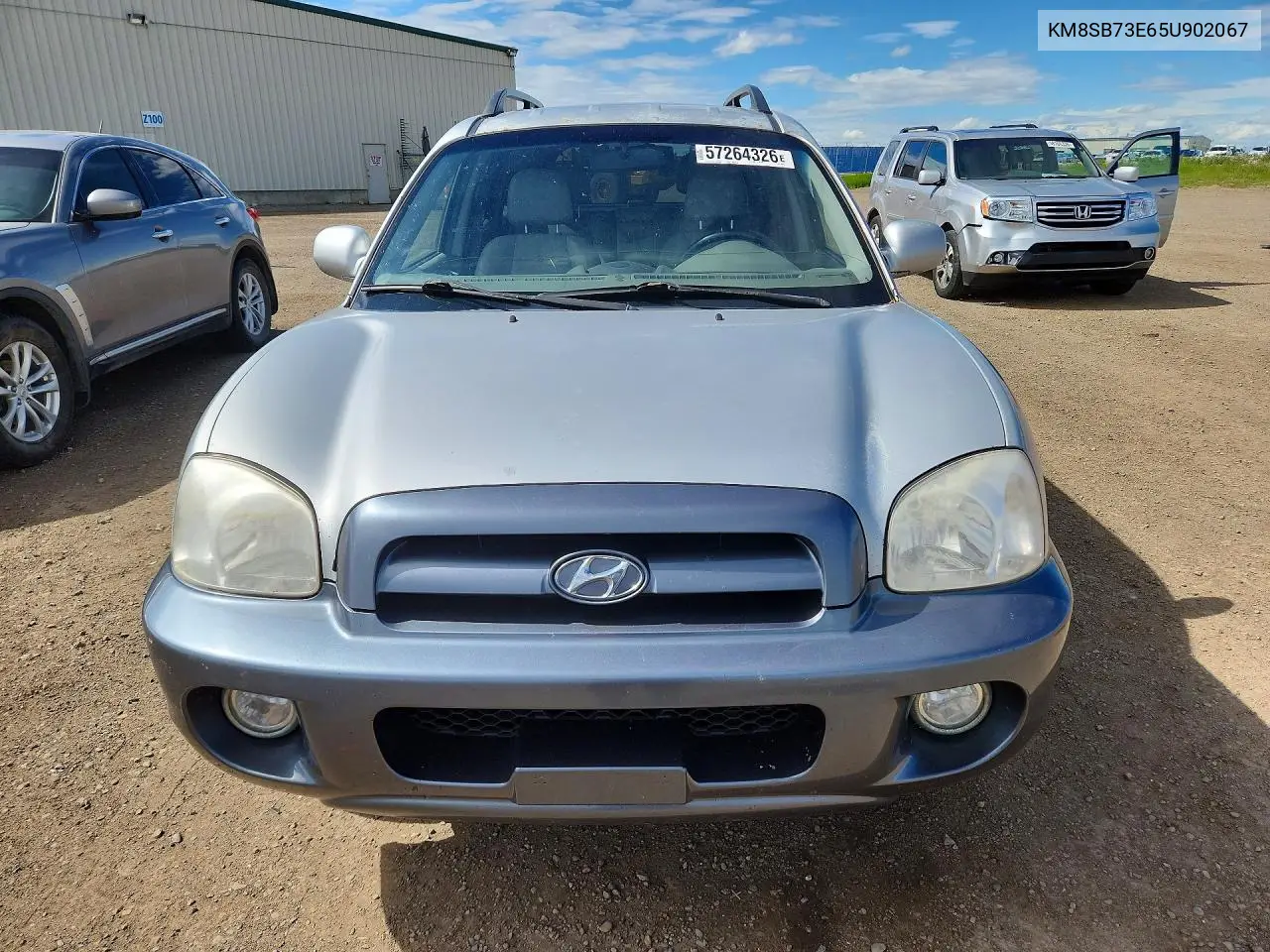 2005 Hyundai Santa Fe VIN: KM8SB73E65U902067 Lot: 57264326