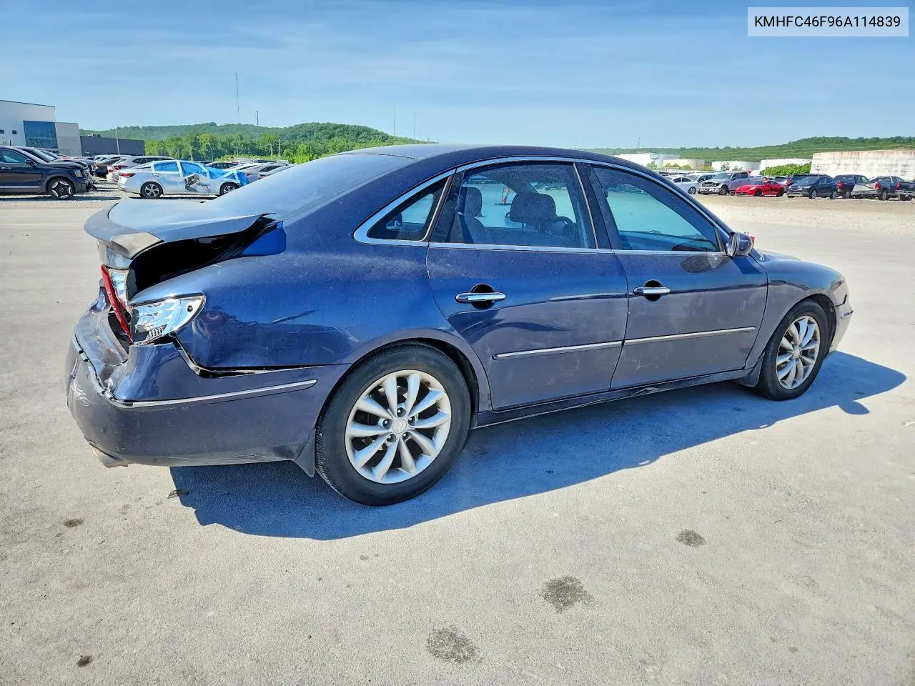 2006 Hyundai Azera Se VIN: KMHFC46F96A114839 Lot: 51488686