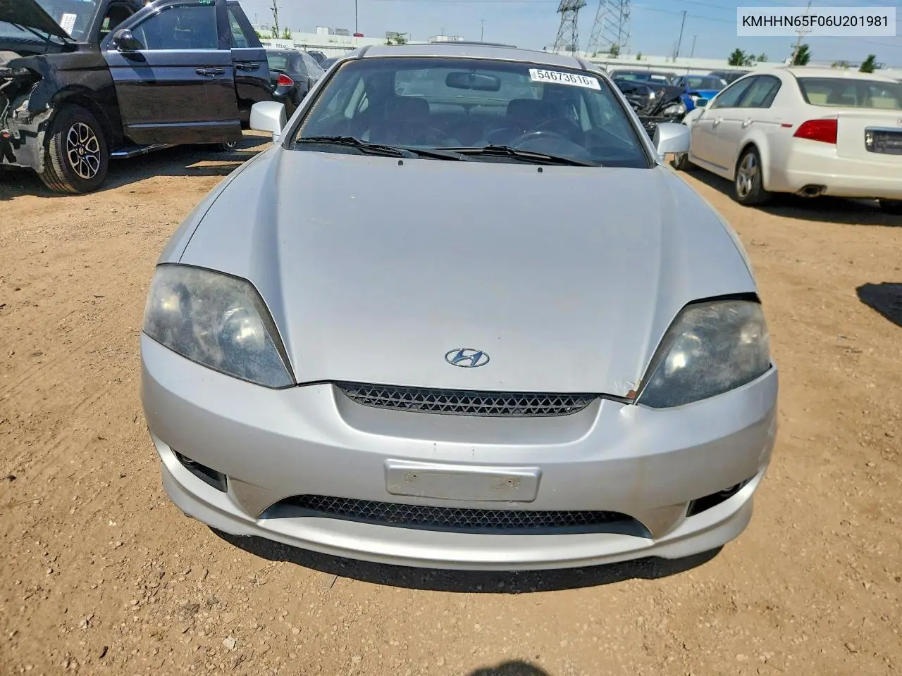 2006 Hyundai Tiburon Gt VIN: KMHHN65F06U201981 Lot: 54673616