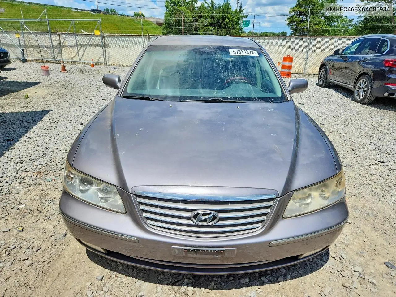 2006 Hyundai Azera Se VIN: KMHFC46FX6A085934 Lot: 57814326