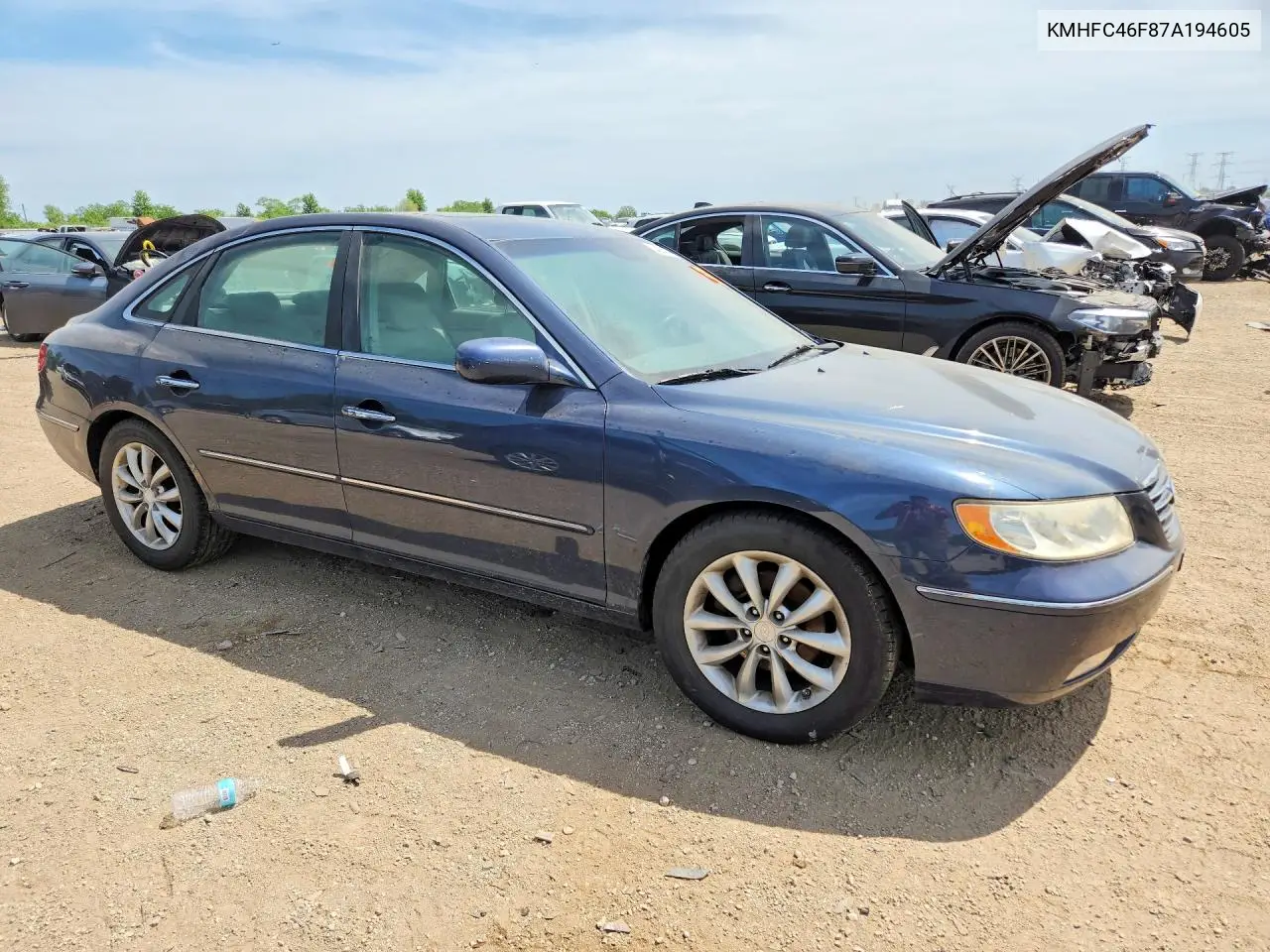 2007 Hyundai Azera Se VIN: KMHFC46F87A194605 Lot: 54855346