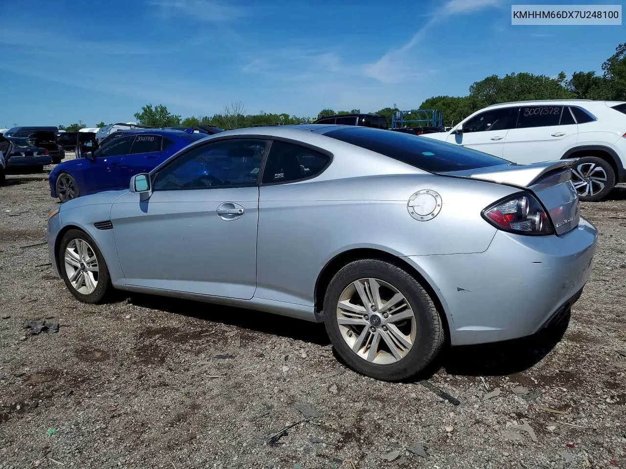 2007 Hyundai Tiburon Gs VIN: KMHHM66DX7U248100 Lot: 58197126