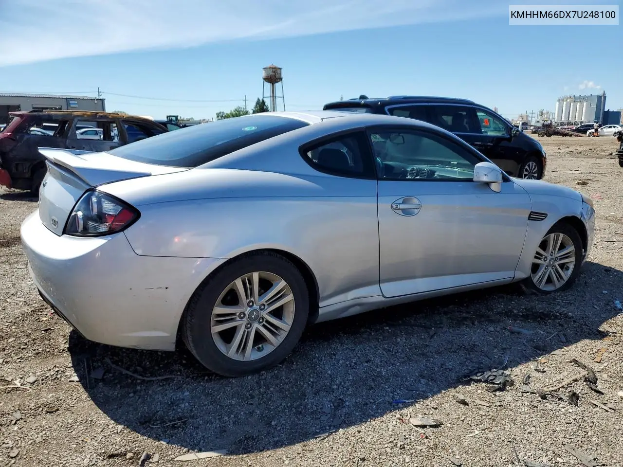 2007 Hyundai Tiburon Gs VIN: KMHHM66DX7U248100 Lot: 58197126