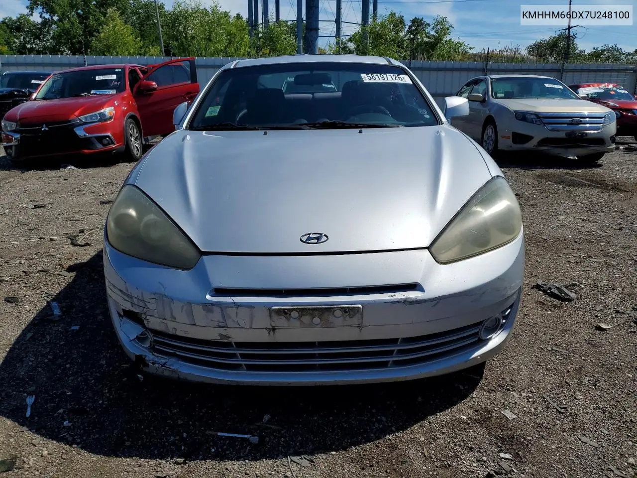 2007 Hyundai Tiburon Gs VIN: KMHHM66DX7U248100 Lot: 58197126