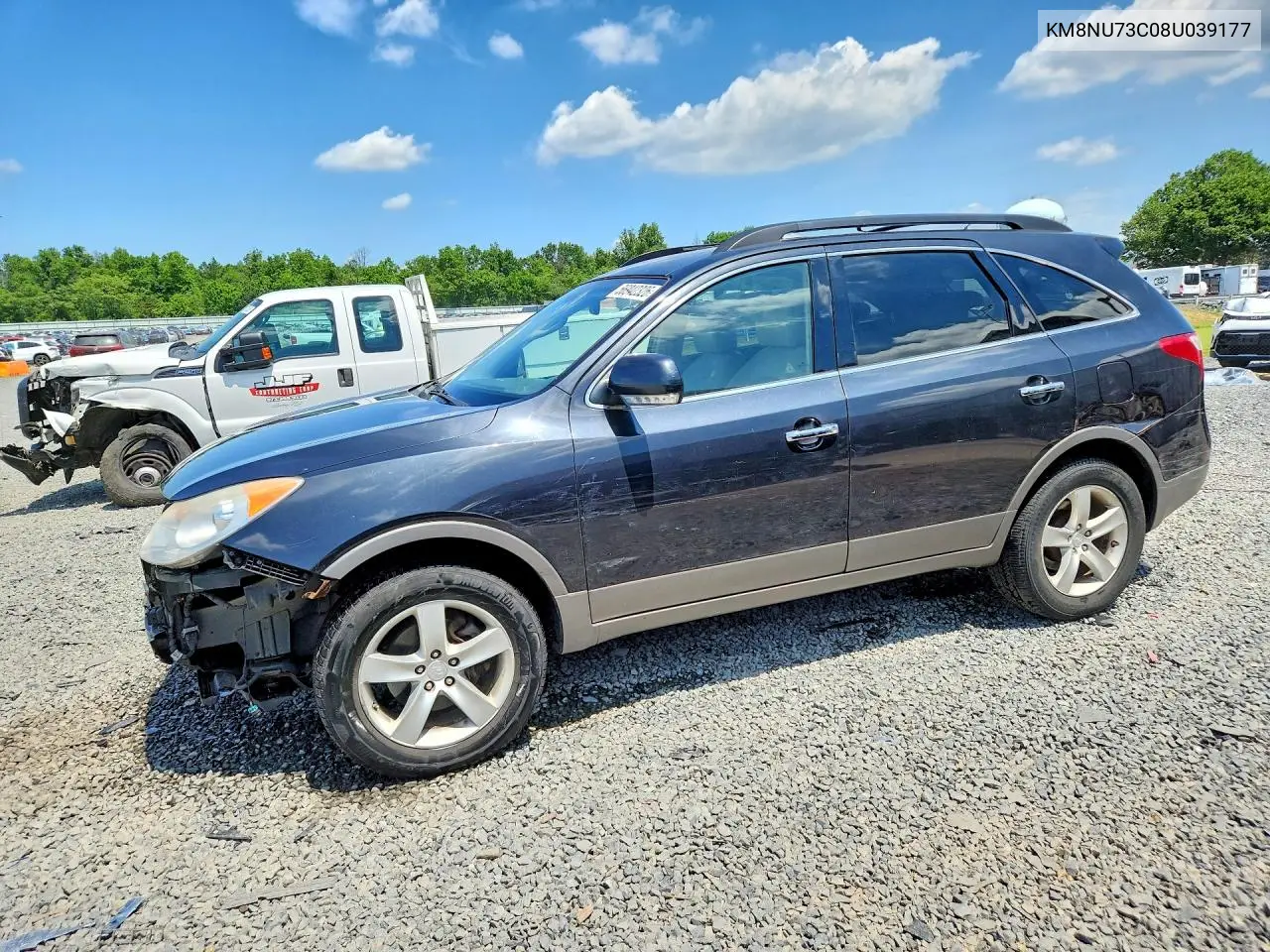 2008 Hyundai Veracruz Gls/Se/Limited VIN: KM8NU73C08U039177 Lot: 56942326