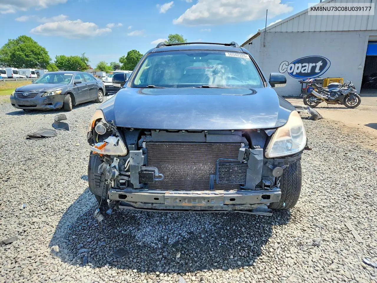 2008 Hyundai Veracruz Gls/Se/Limited VIN: KM8NU73C08U039177 Lot: 56942326