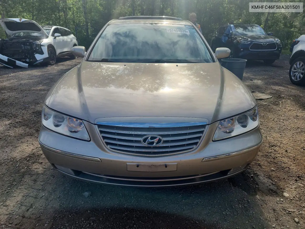 2008 Hyundai Azera Limited VIN: KMHFC46F58A301501 Lot: 57404026