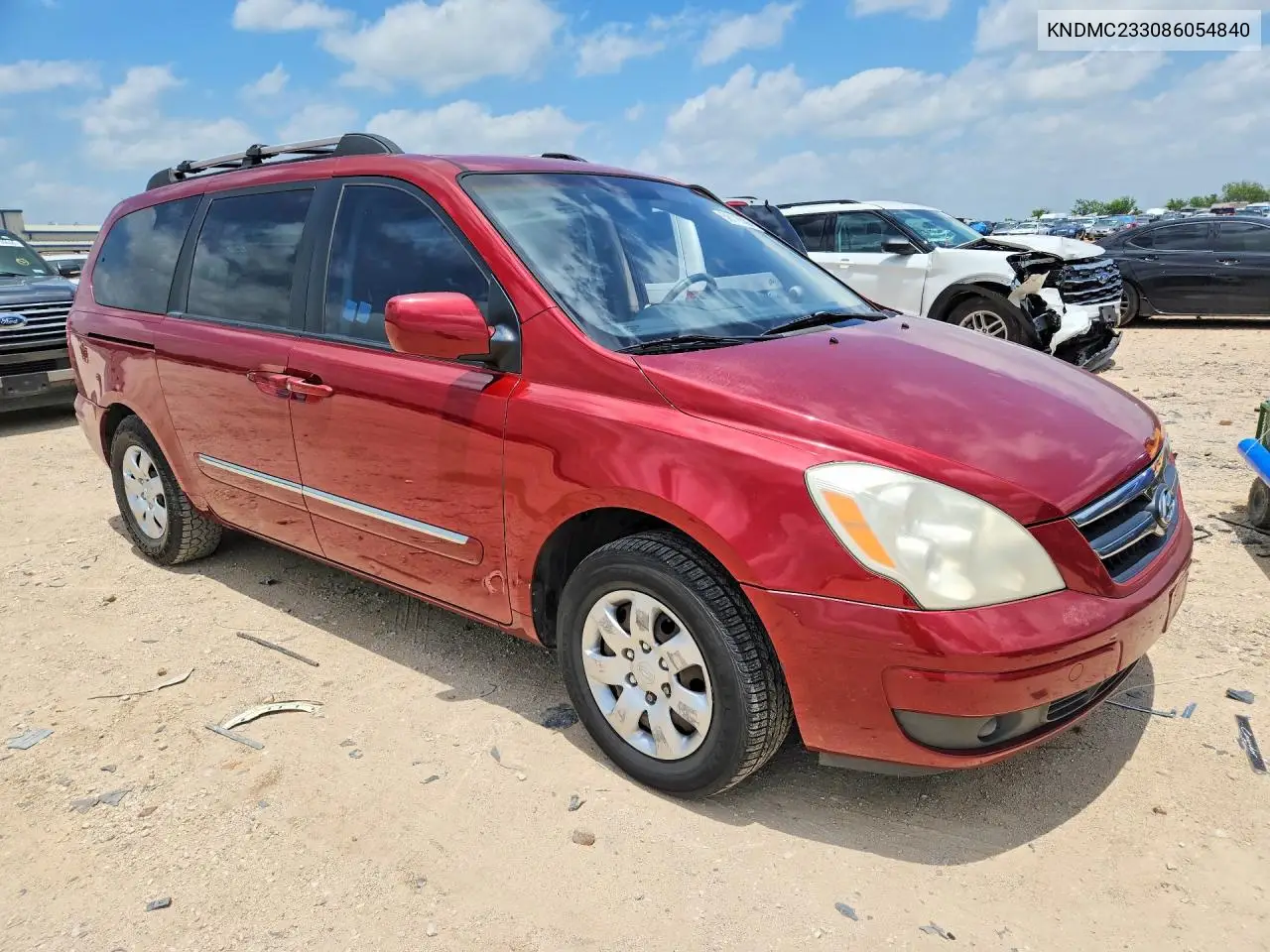 2008 Hyundai Entourage Gls VIN: KNDMC233086054840 Lot: 58116586