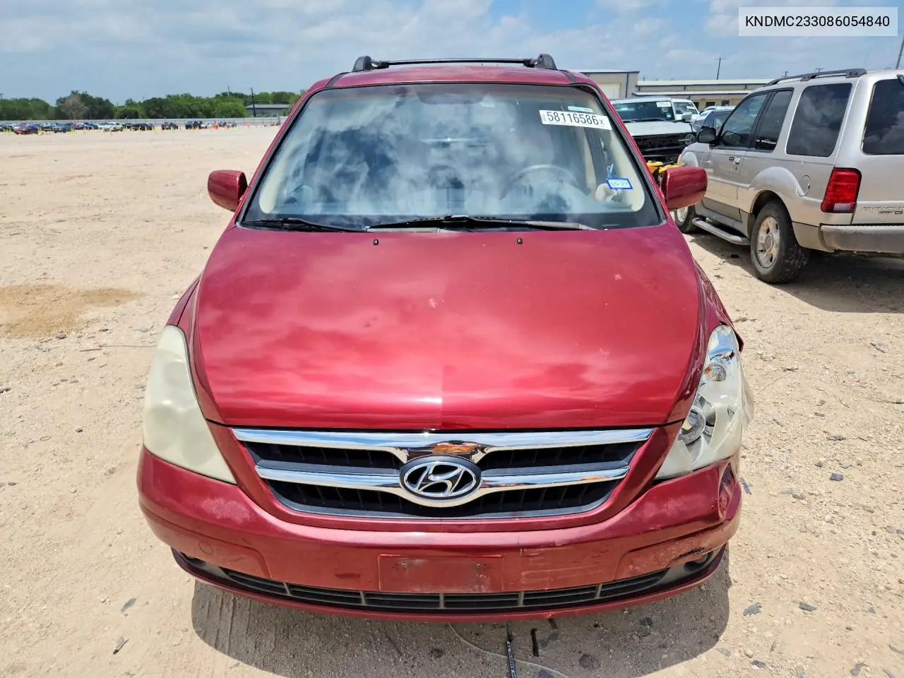 2008 Hyundai Entourage Gls VIN: KNDMC233086054840 Lot: 58116586