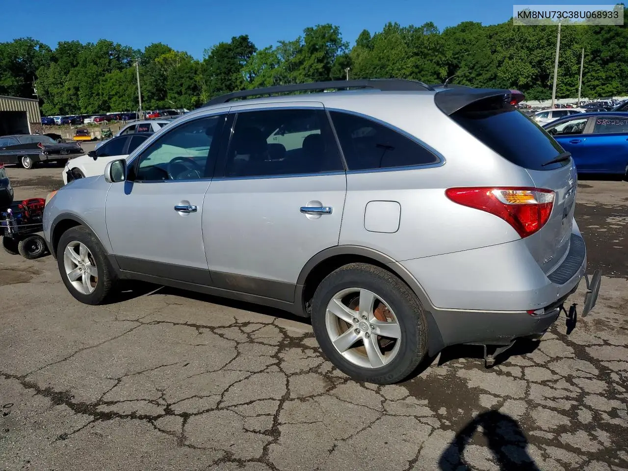 2008 Hyundai Veracruz Gls VIN: KM8NU73C38U068933 Lot: 58249006