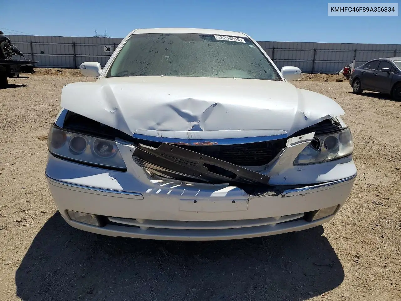 2009 Hyundai Azera Limited VIN: KMHFC46F89A356834 Lot: 58239616