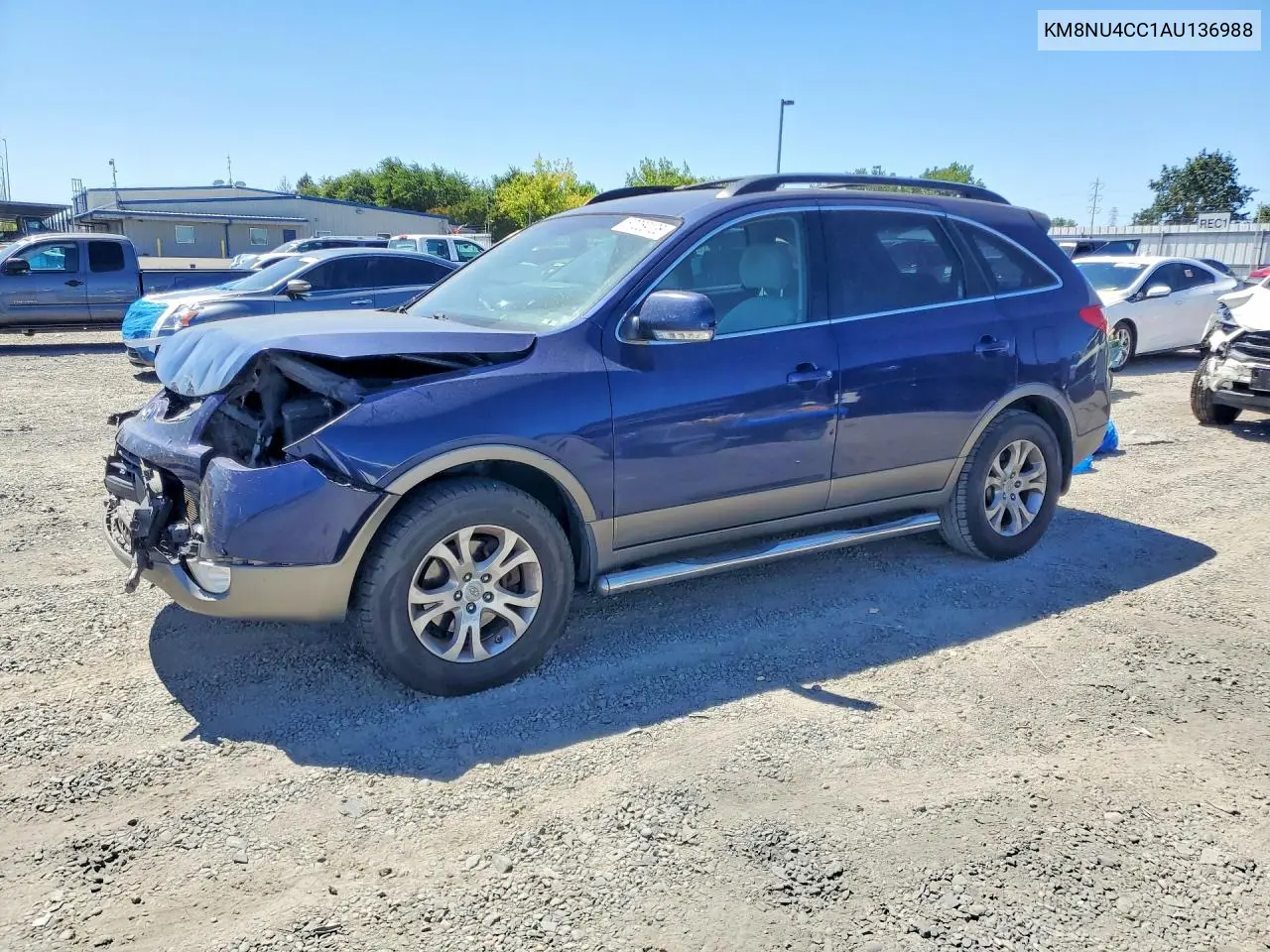 2010 Hyundai Veracruz Gls VIN: KM8NU4CC1AU136988 Lot: 57059136