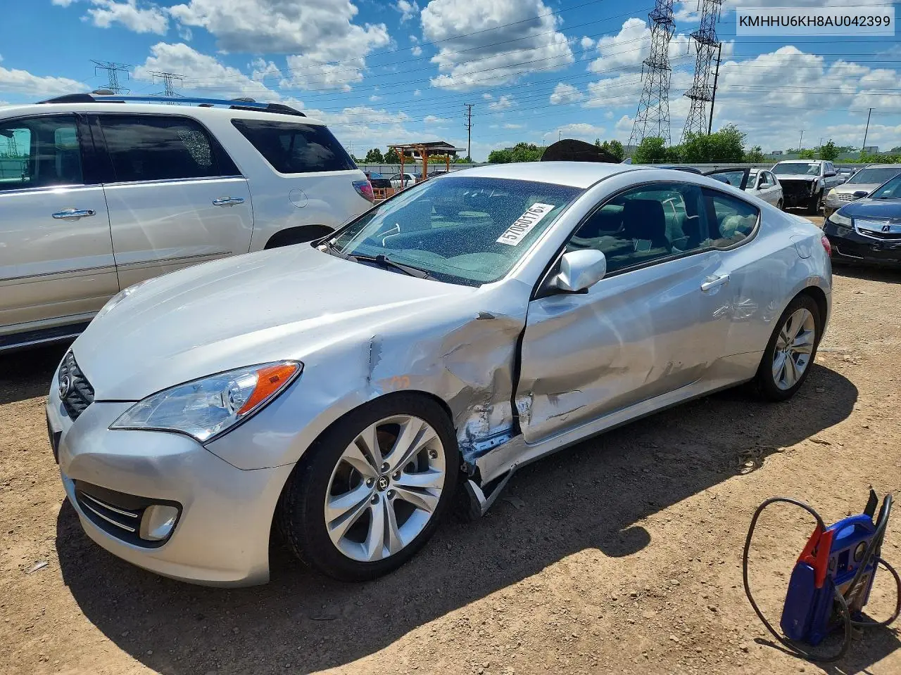 2010 Hyundai Genesis Coupe 3.8L VIN: KMHHU6KH8AU042399 Lot: 57060176