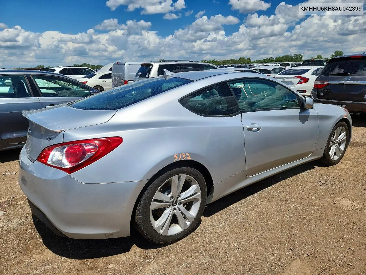 2010 Hyundai Genesis Coupe 3.8L VIN: KMHHU6KH8AU042399 Lot: 57060176
