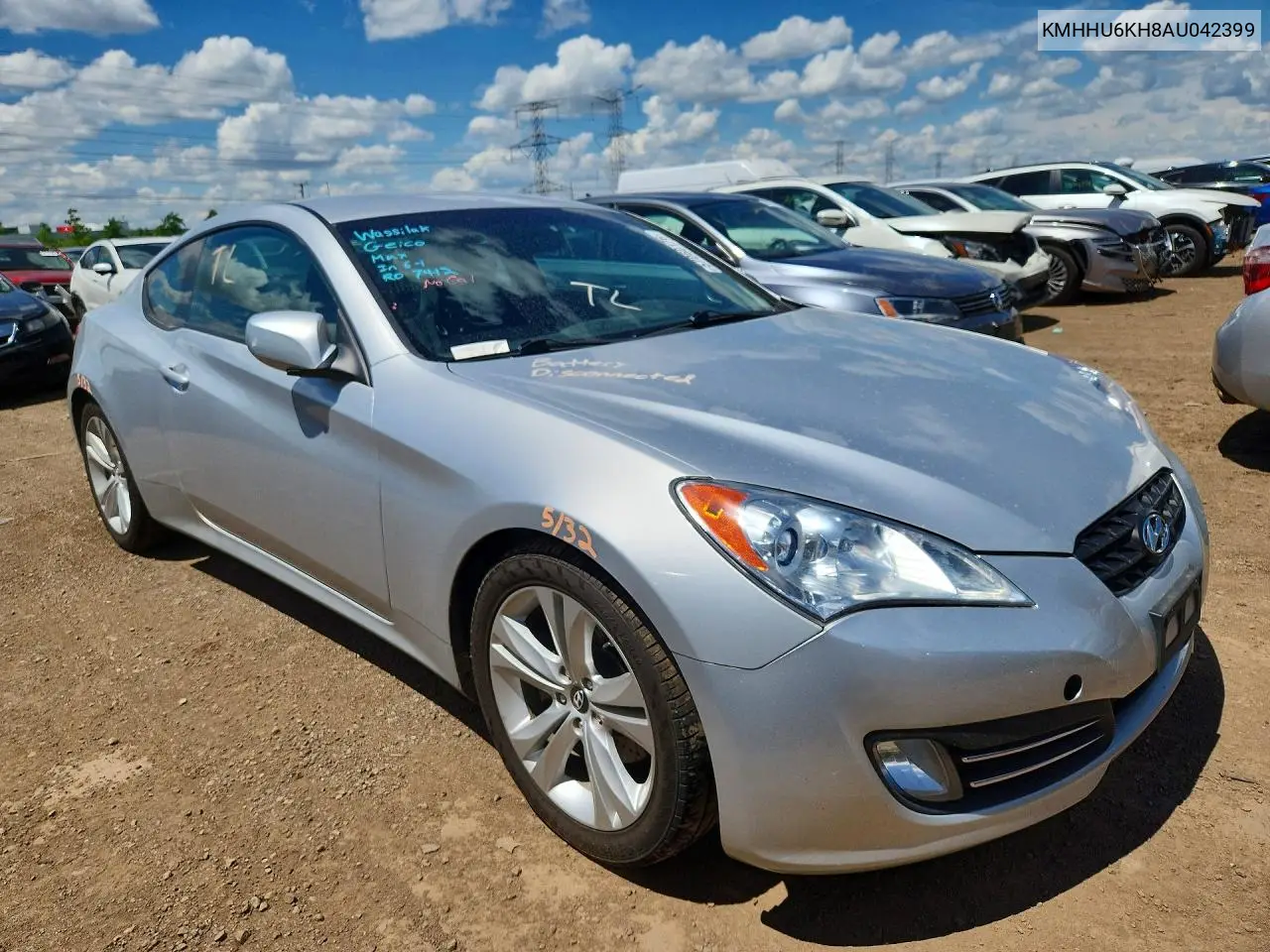 2010 Hyundai Genesis Coupe 3.8L VIN: KMHHU6KH8AU042399 Lot: 57060176