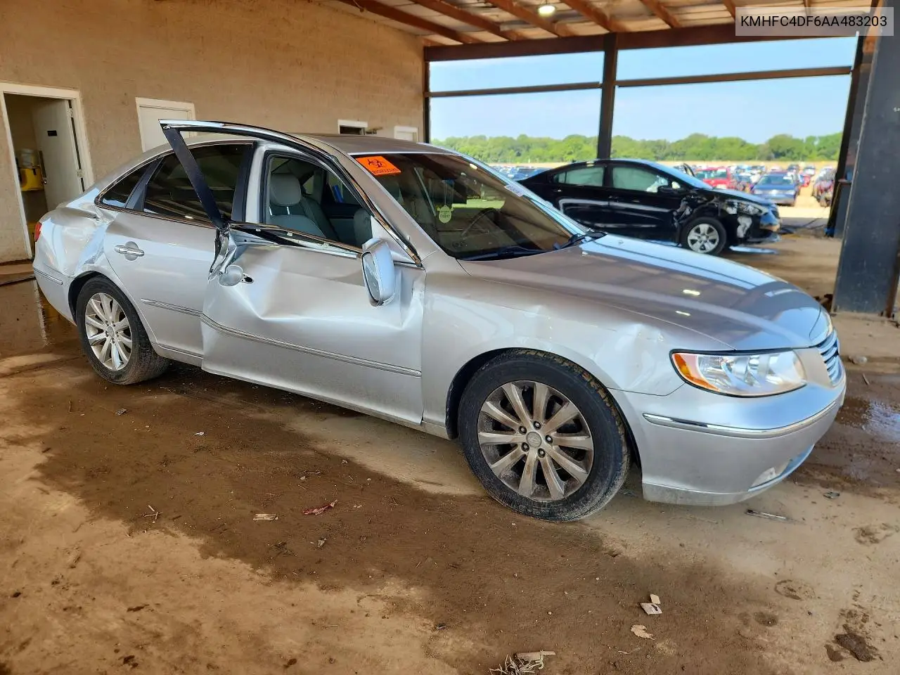 2010 Hyundai Azera Limited VIN: KMHFC4DF6AA483203 Lot: 59381416