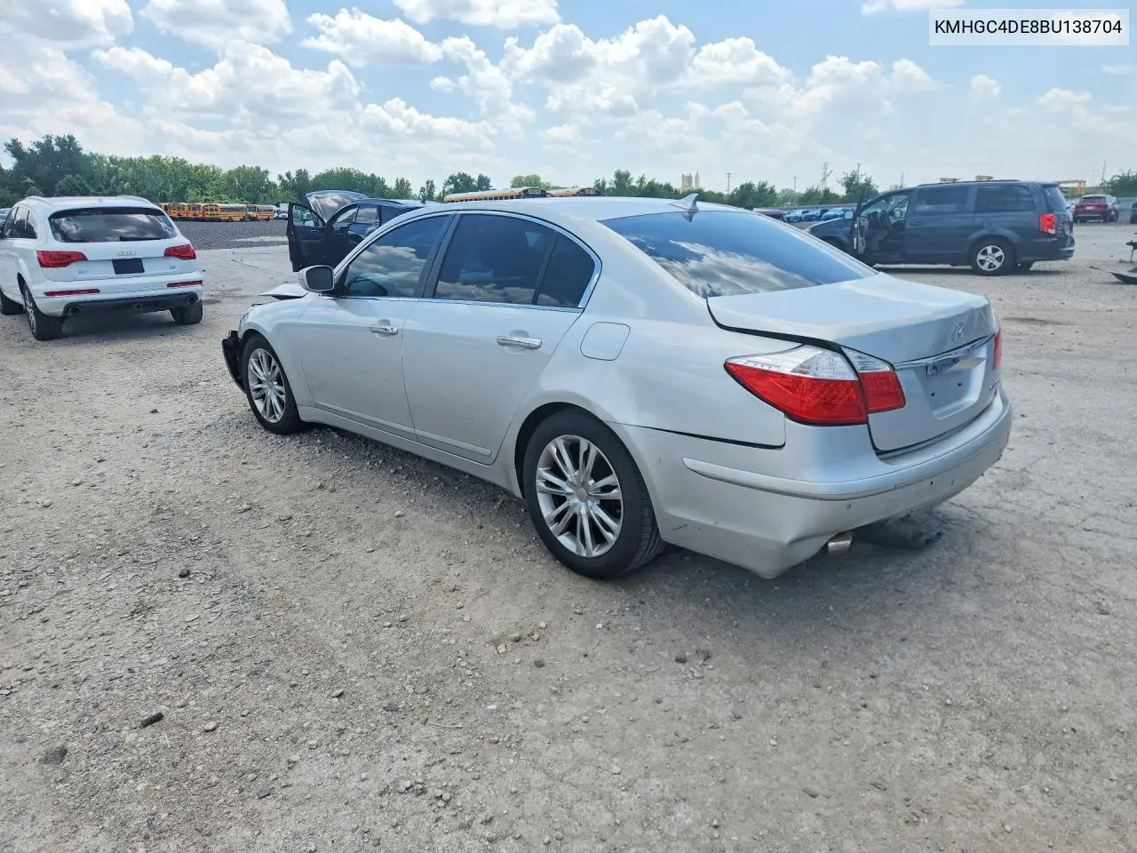 2011 Hyundai Genesis 3.8L VIN: KMHGC4DE8BU138704 Lot: 59801486