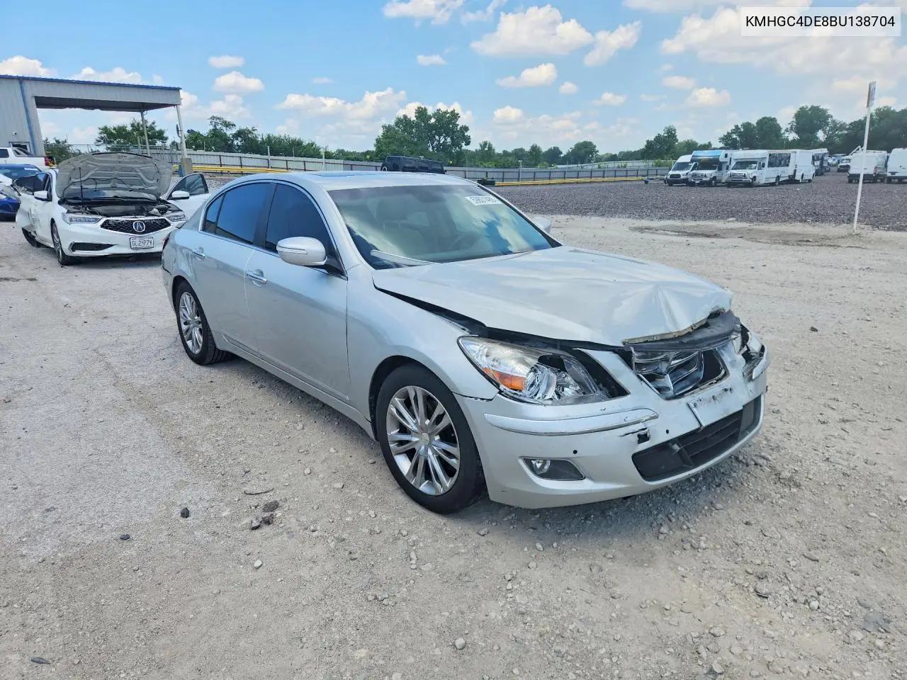 2011 Hyundai Genesis 3.8L VIN: KMHGC4DE8BU138704 Lot: 59801486