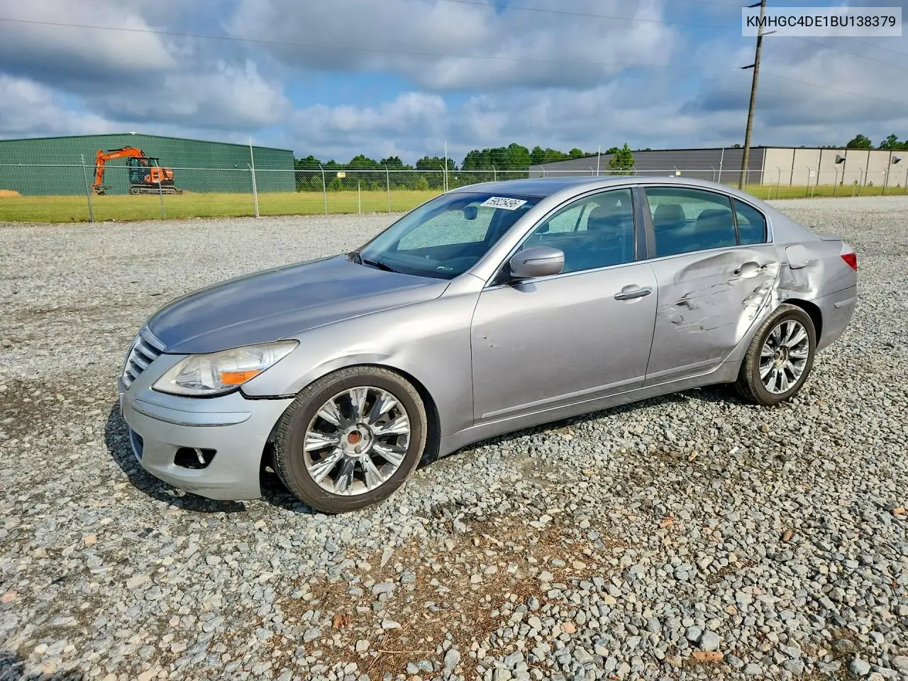 2011 Hyundai Genesis 3.8L VIN: KMHGC4DE1BU138379 Lot: 59825496