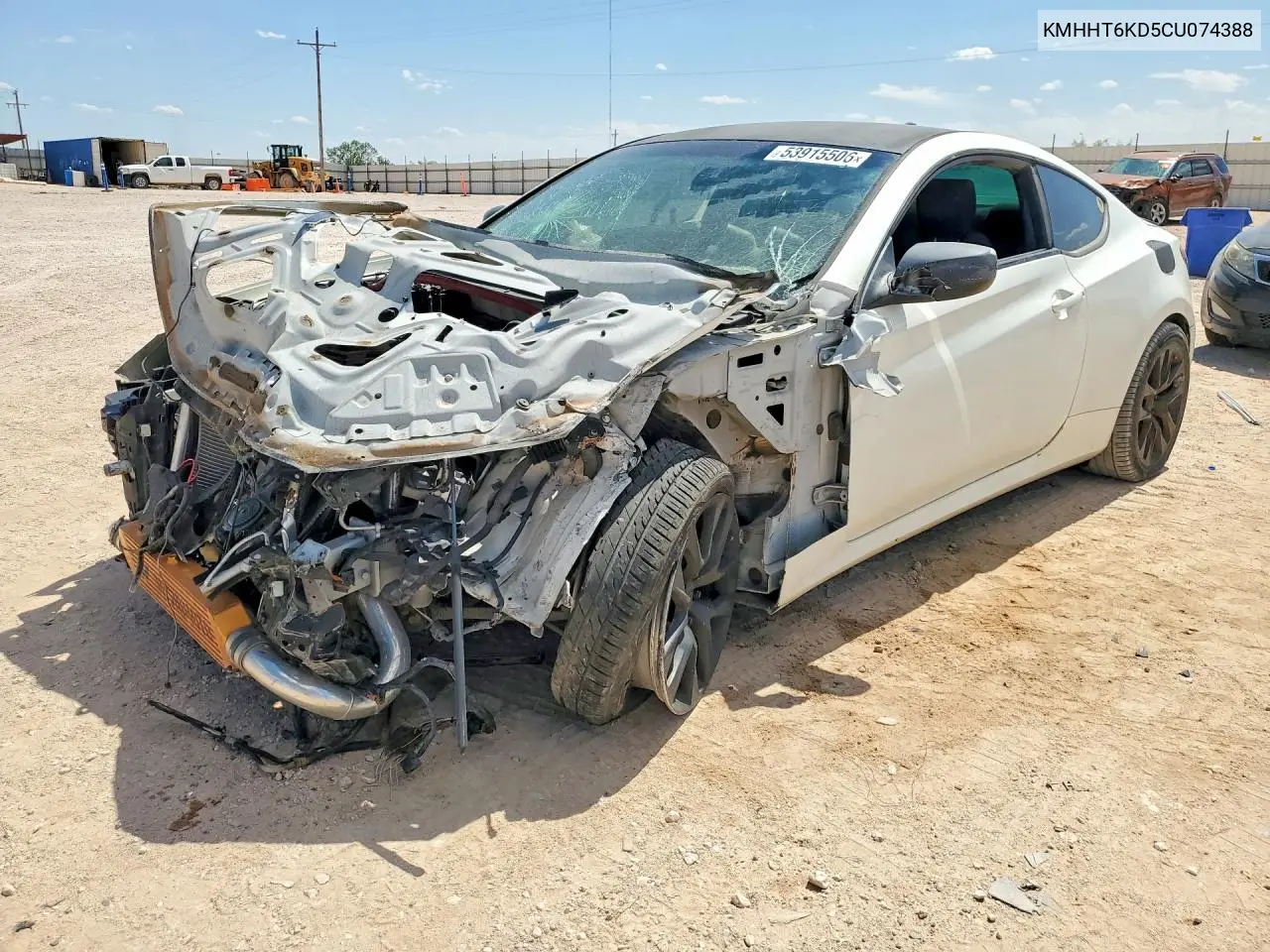 2012 Hyundai Genesis Coupe 2.0T VIN: KMHHT6KD5CU074388 Lot: 53915506