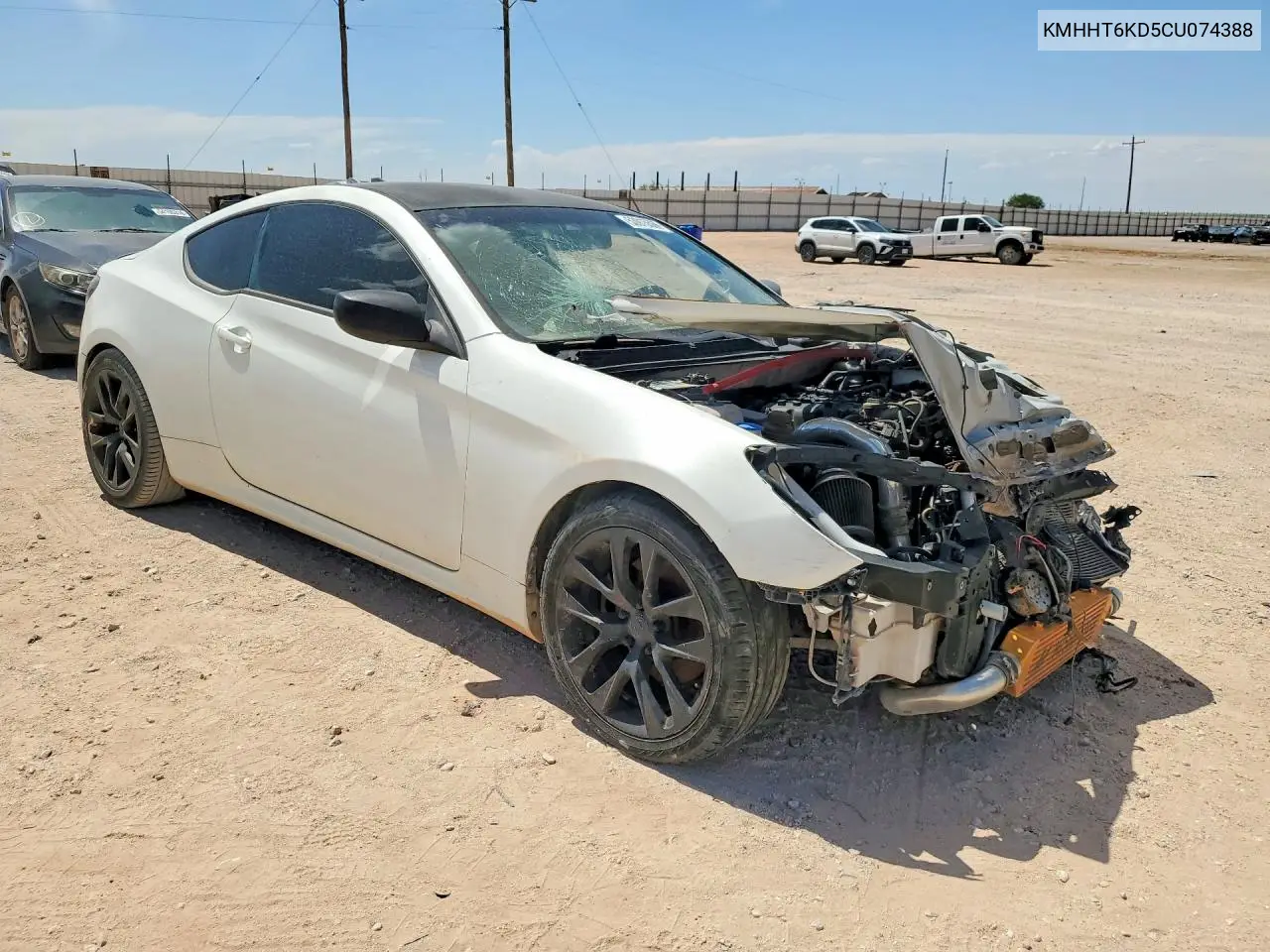 2012 Hyundai Genesis Coupe 2.0T VIN: KMHHT6KD5CU074388 Lot: 53915506