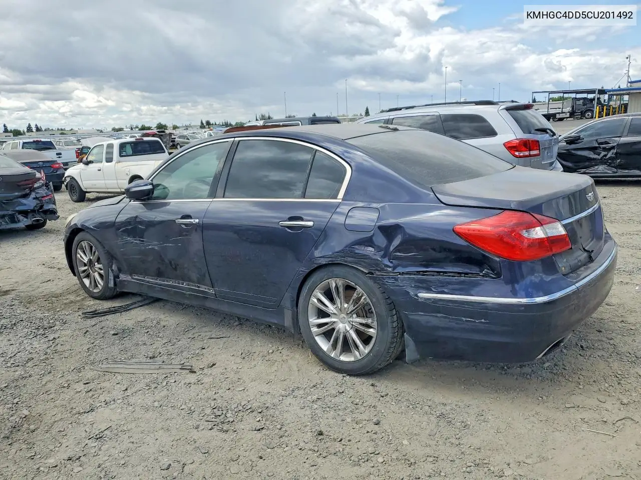 2012 Hyundai Genesis 3.8L VIN: KMHGC4DD5CU201492 Lot: 54797836