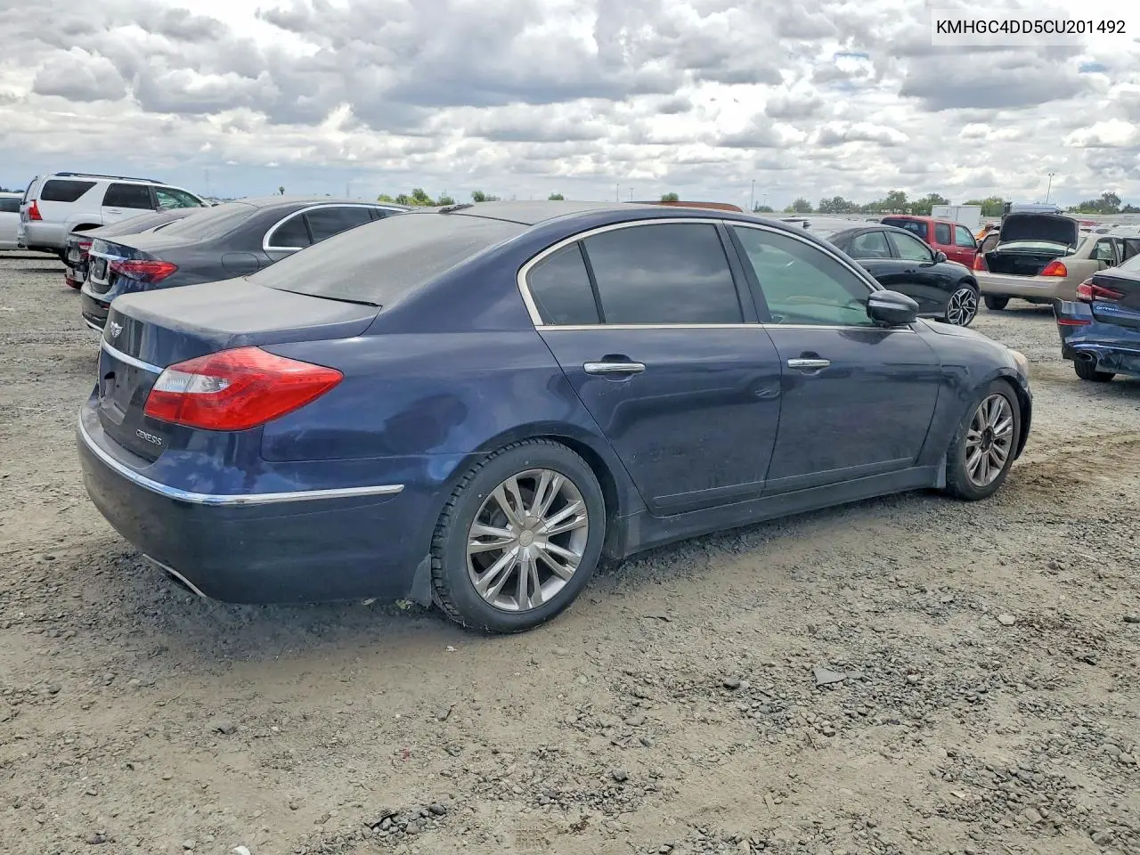 2012 Hyundai Genesis 3.8L VIN: KMHGC4DD5CU201492 Lot: 54797836