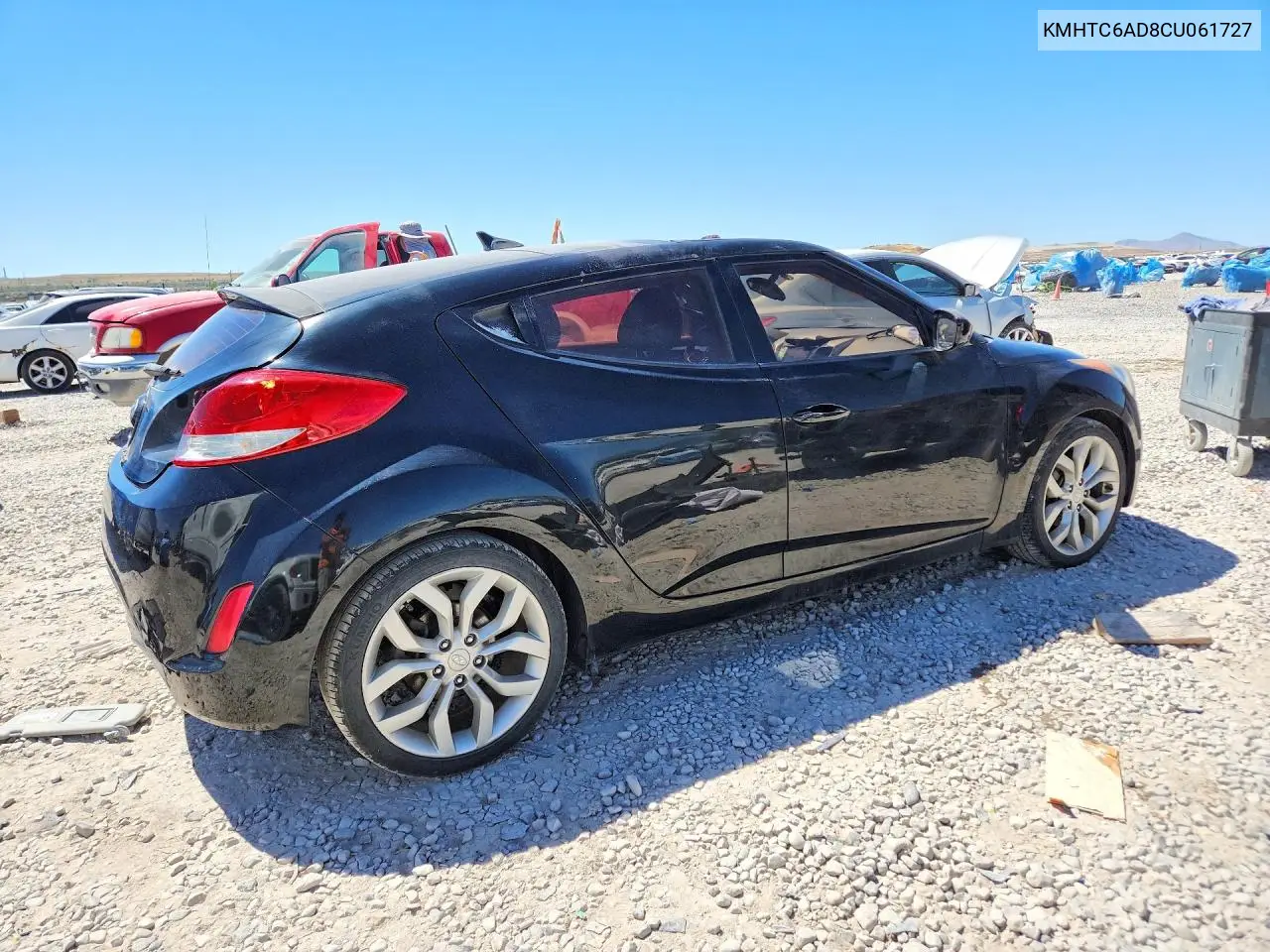 2012 Hyundai Veloster Base VIN: KMHTC6AD8CU061727 Lot: 56320566