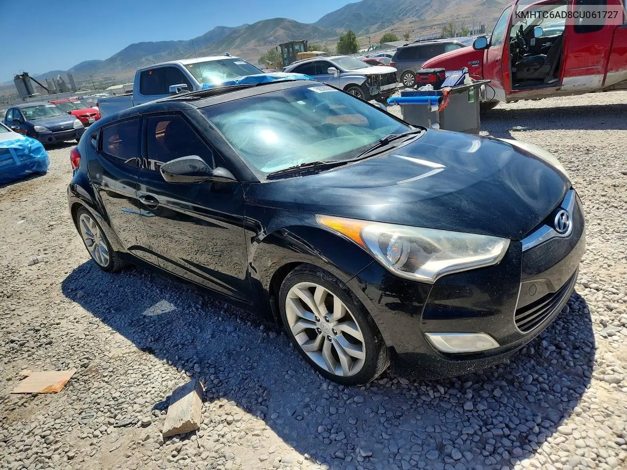 2012 Hyundai Veloster Base VIN: KMHTC6AD8CU061727 Lot: 56320566