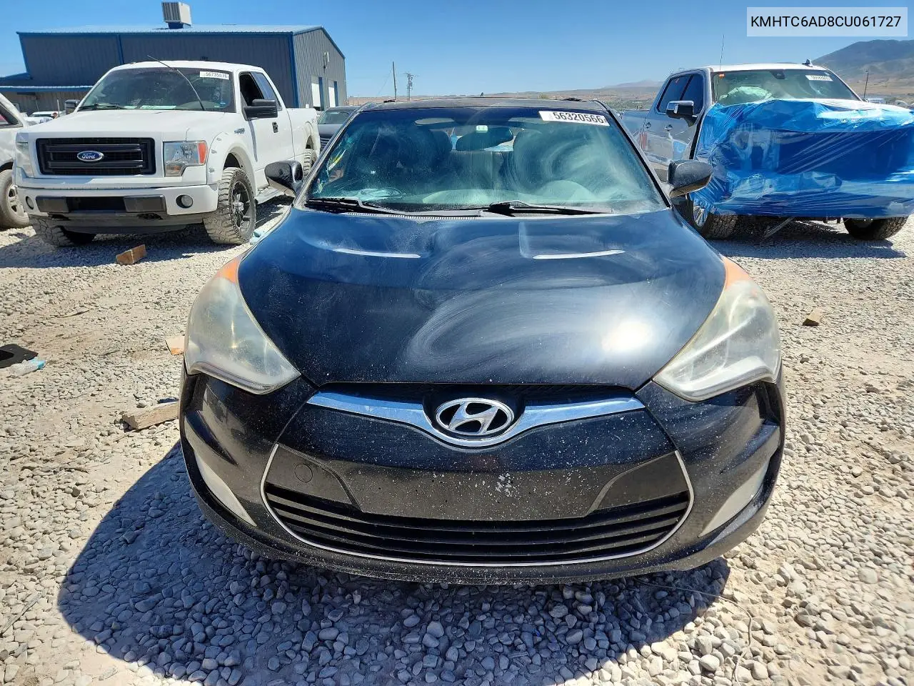 2012 Hyundai Veloster Base VIN: KMHTC6AD8CU061727 Lot: 56320566