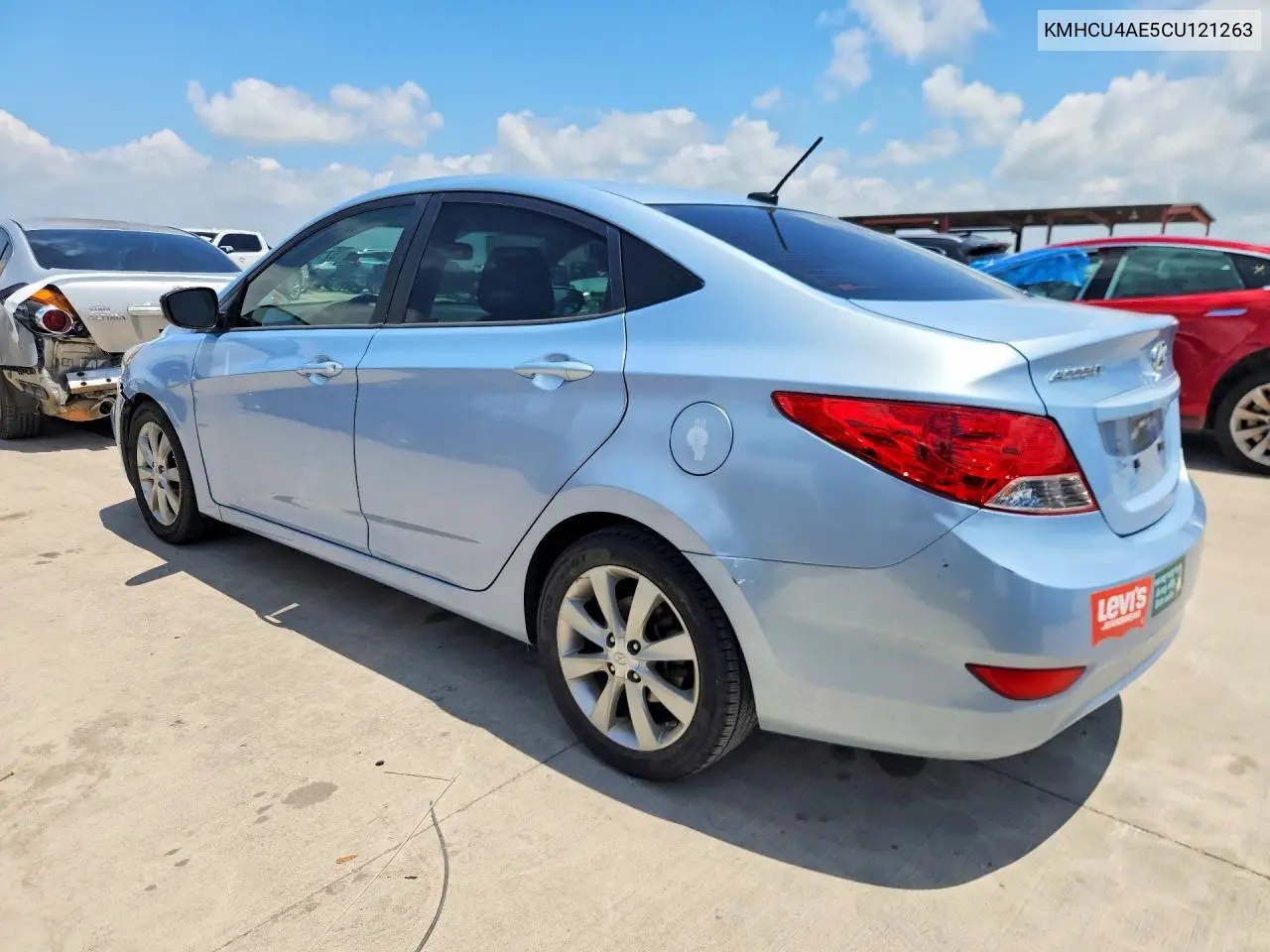 2012 Hyundai Accent Gls VIN: KMHCU4AE5CU121263 Lot: 57197936