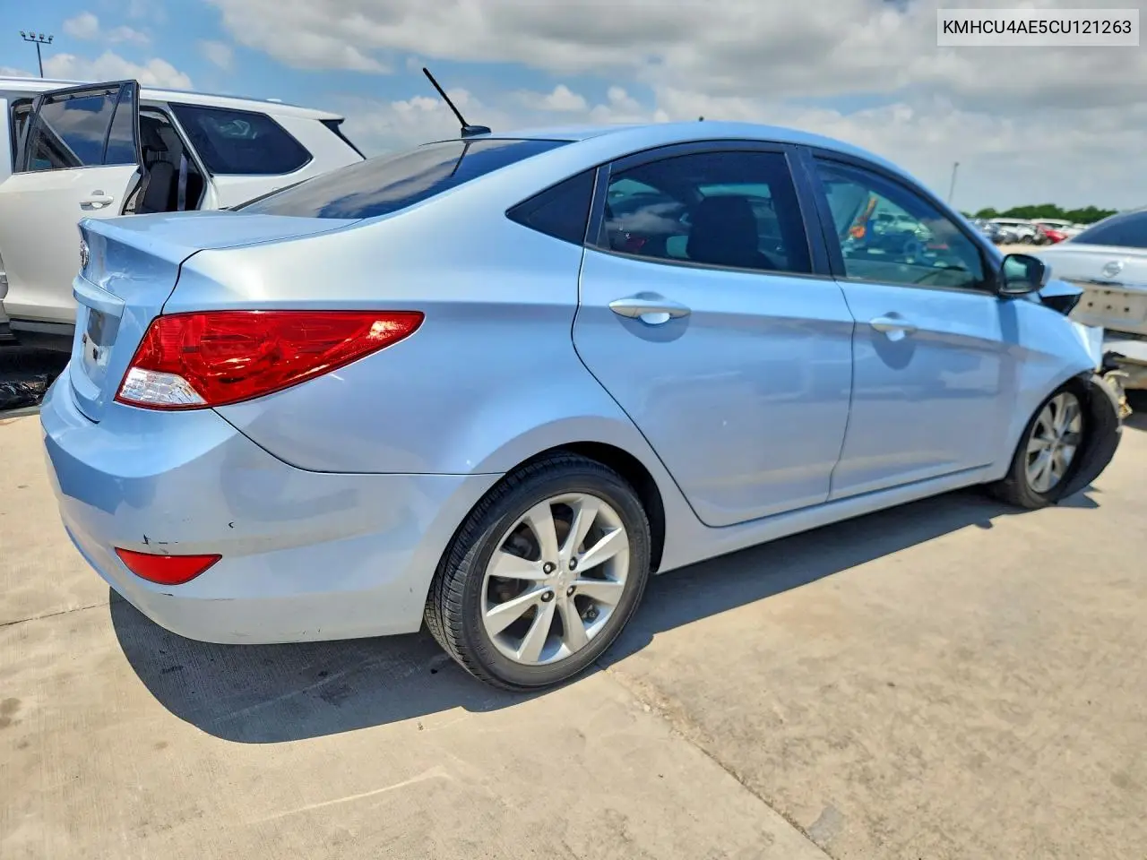 2012 Hyundai Accent Gls VIN: KMHCU4AE5CU121263 Lot: 57197936