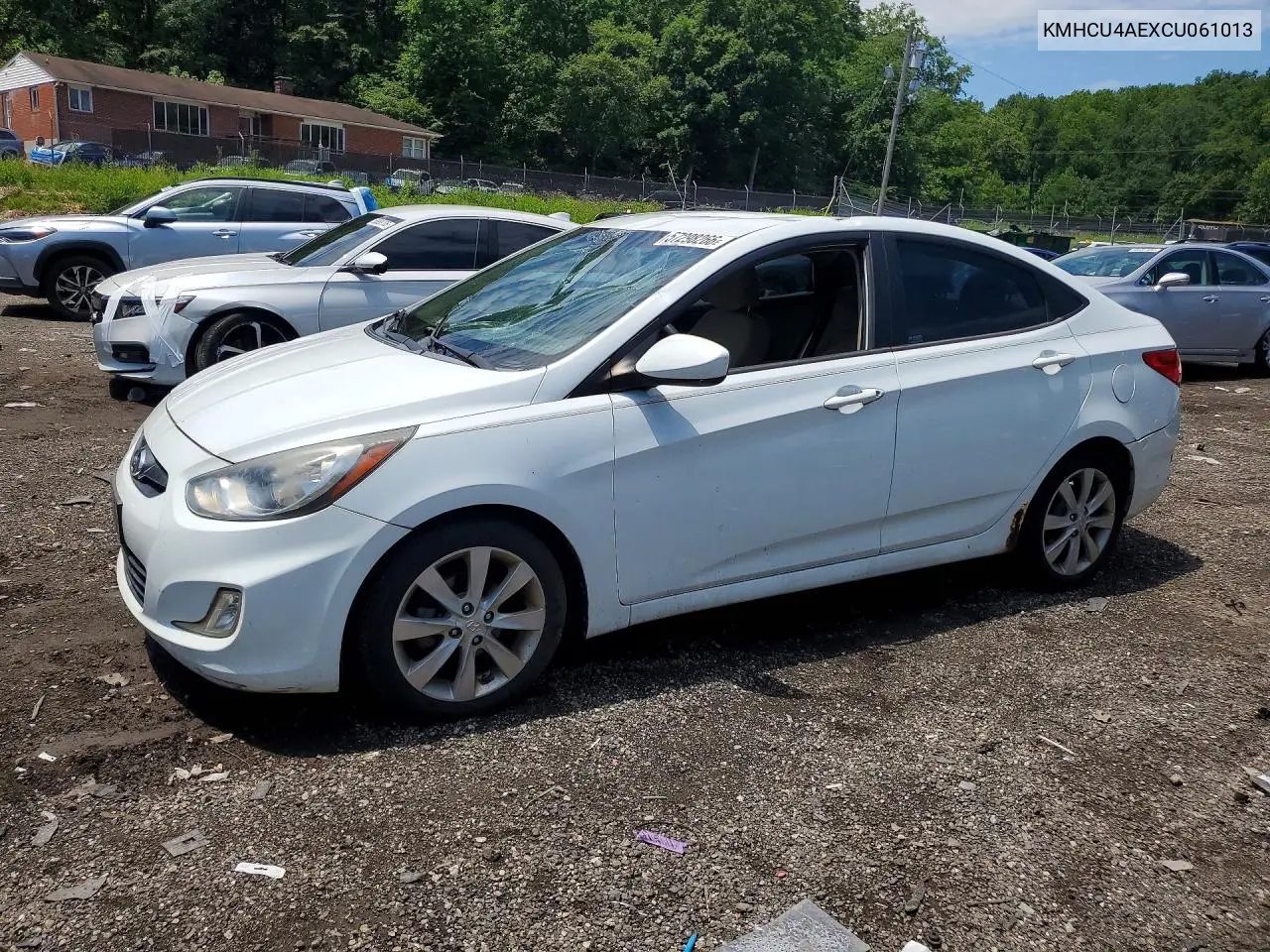 2012 Hyundai Accent Gls VIN: KMHCU4AEXCU061013 Lot: 57298266
