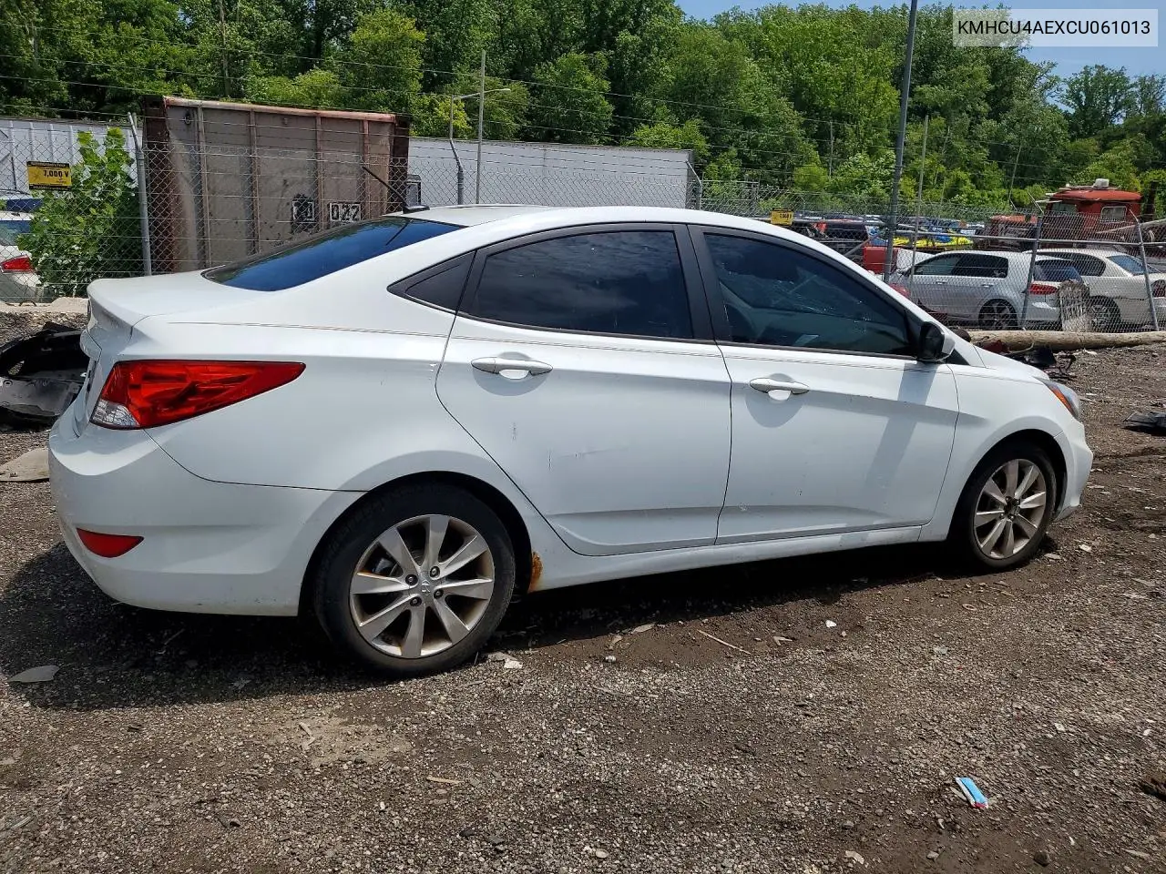 2012 Hyundai Accent Gls VIN: KMHCU4AEXCU061013 Lot: 57298266