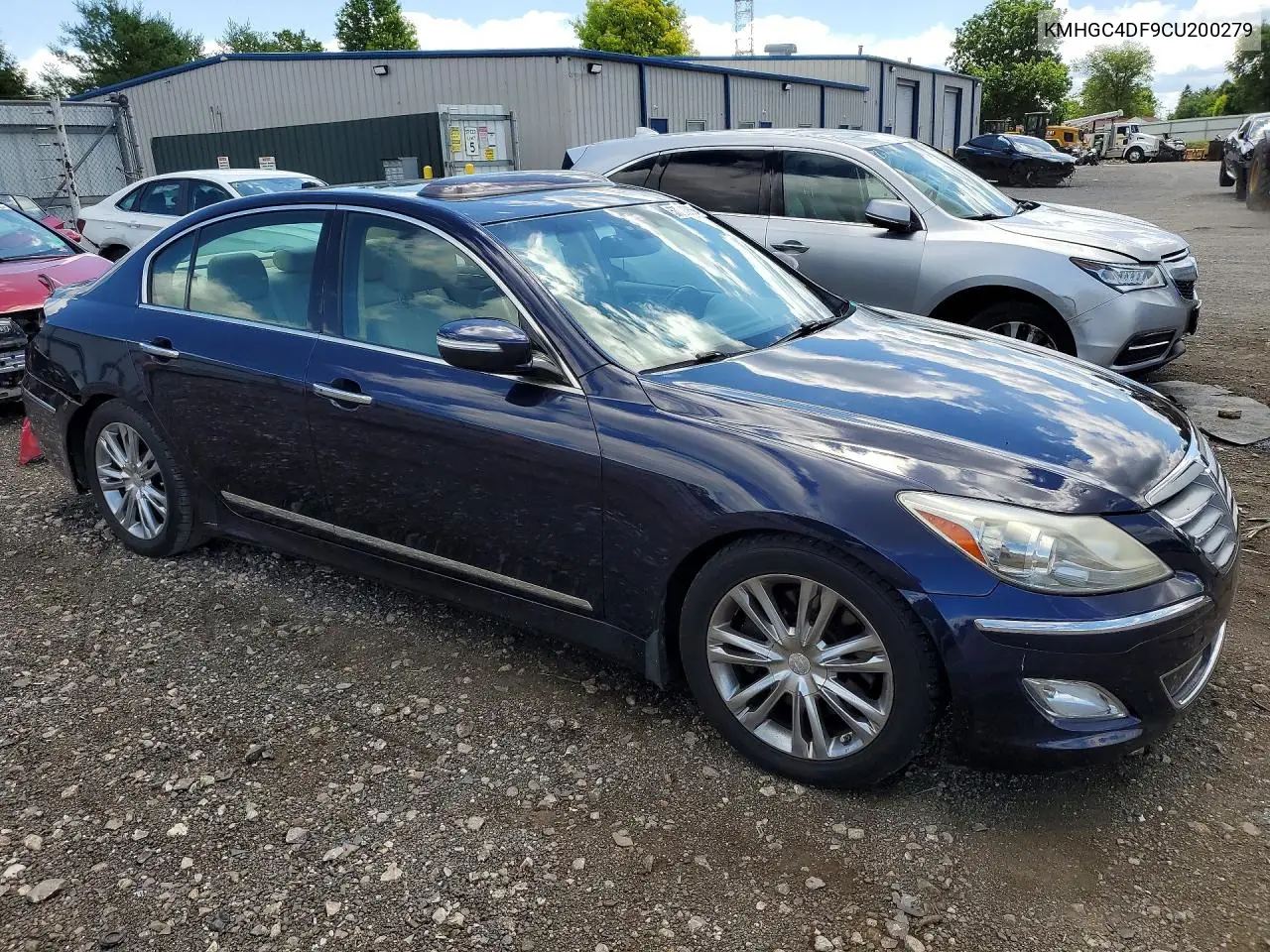 2012 Hyundai Genesis 4.6L VIN: KMHGC4DF9CU200279 Lot: 57398956