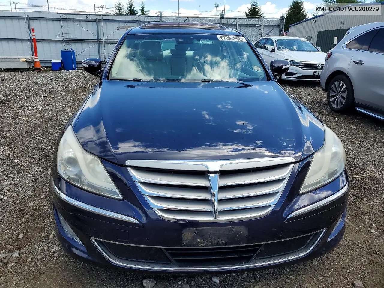 2012 Hyundai Genesis 4.6L VIN: KMHGC4DF9CU200279 Lot: 57398956