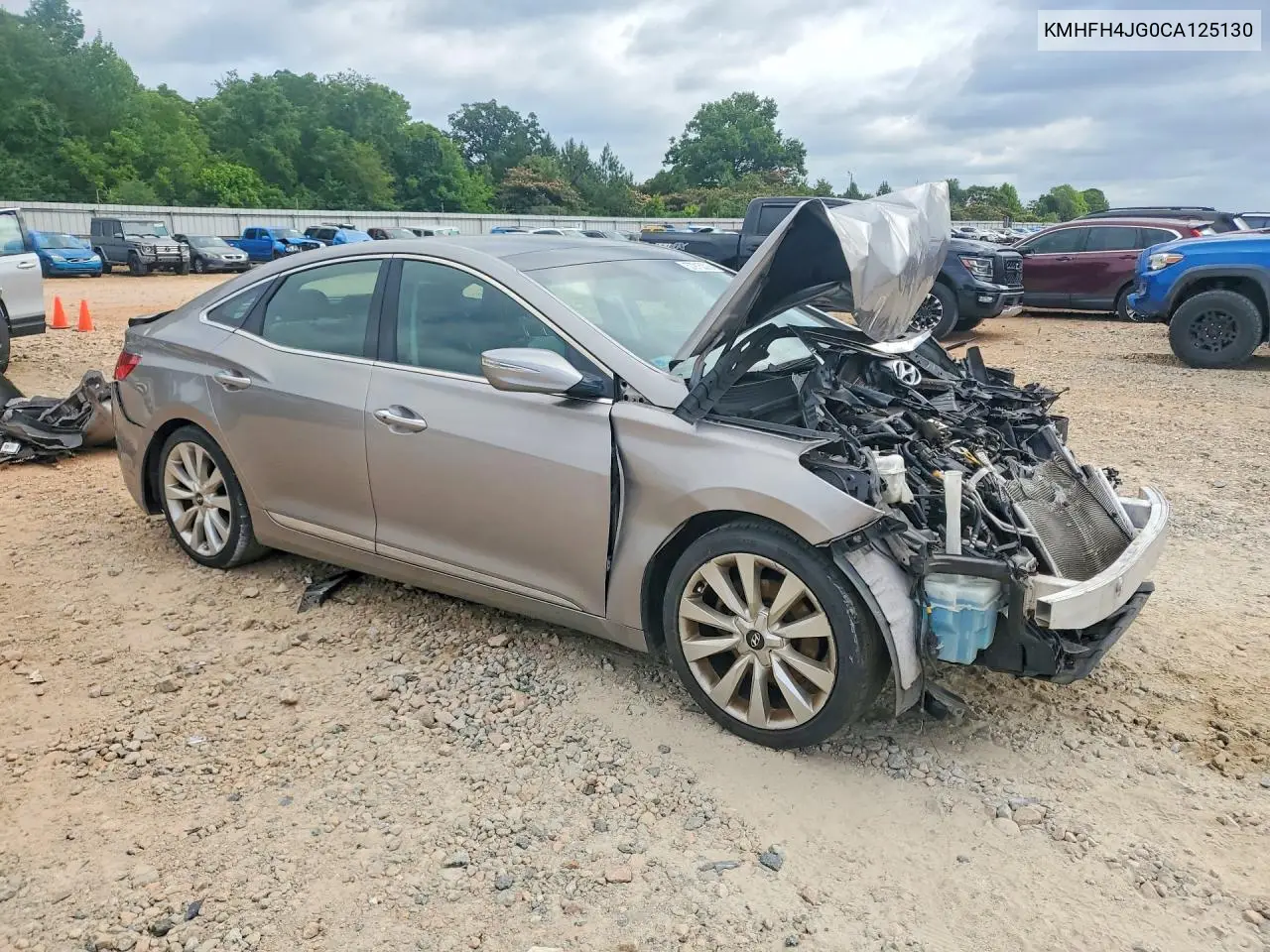 2012 Hyundai Azera Base VIN: KMHFH4JG0CA125130 Lot: 57915326