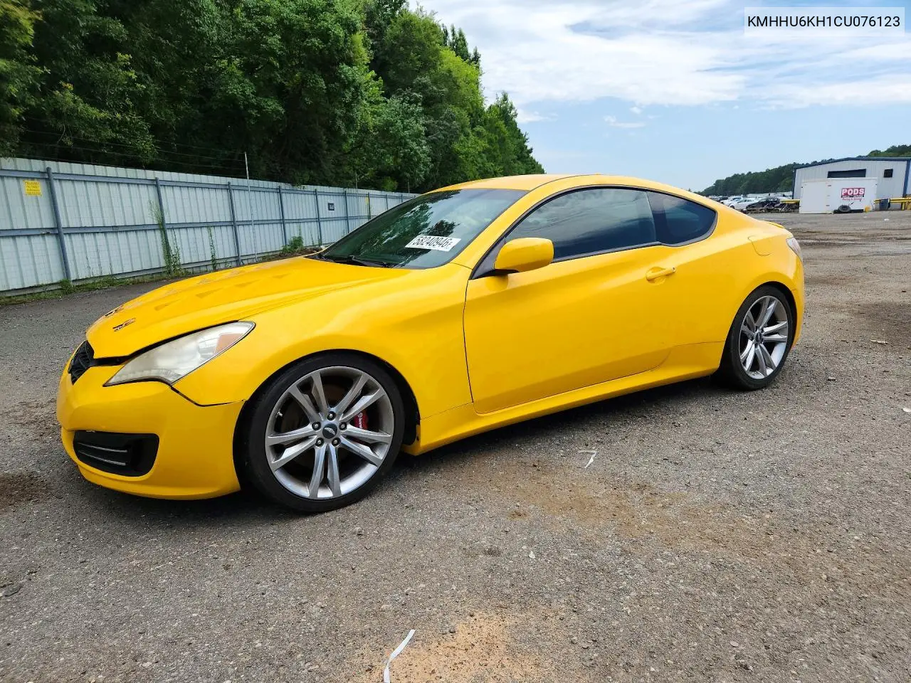 2012 Hyundai Genesis Coupe 3.8L VIN: KMHHU6KH1CU076123 Lot: 58240946