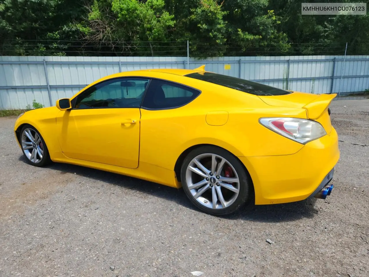 2012 Hyundai Genesis Coupe 3.8L VIN: KMHHU6KH1CU076123 Lot: 58240946