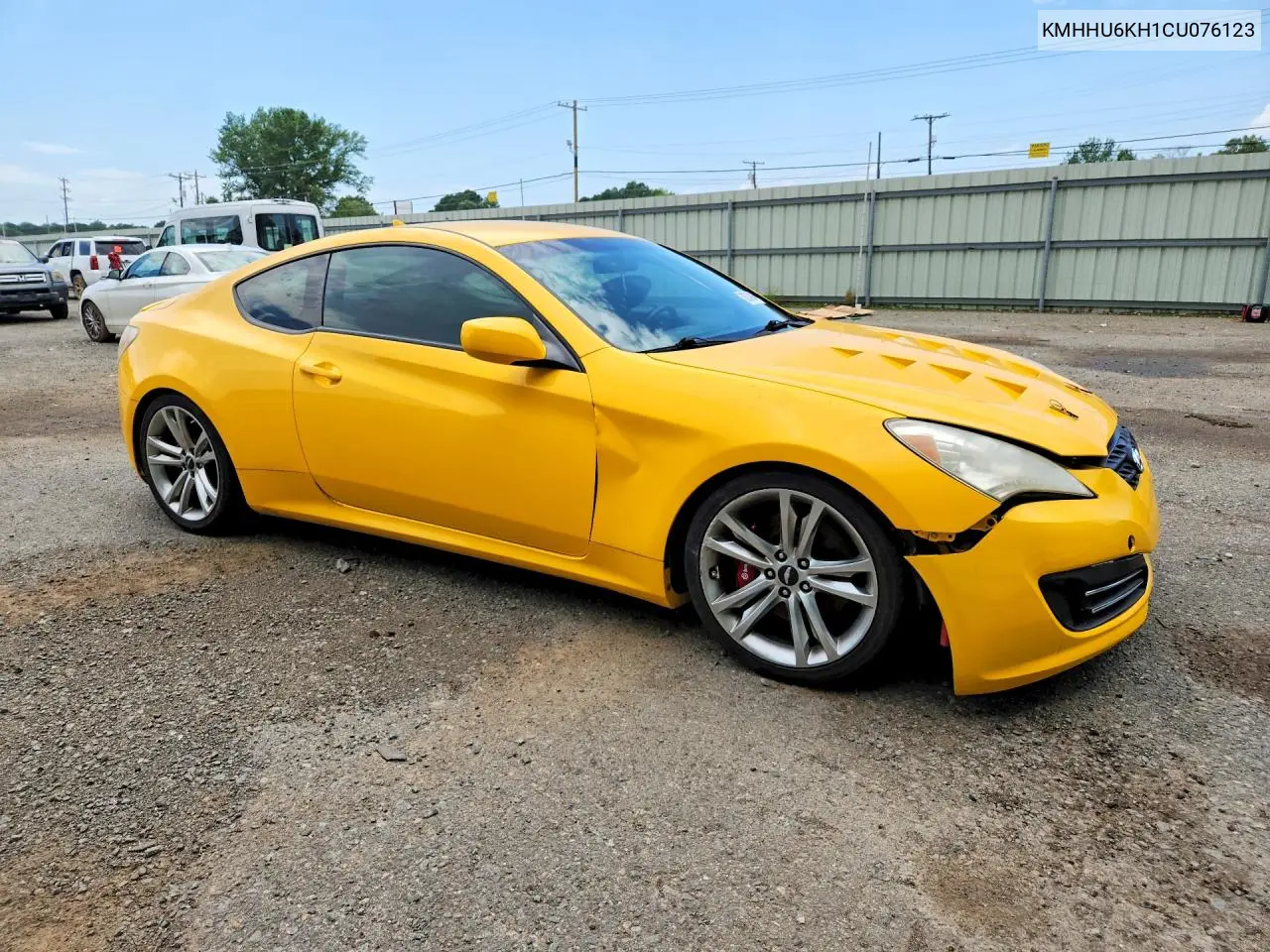 2012 Hyundai Genesis Coupe 3.8L VIN: KMHHU6KH1CU076123 Lot: 58240946