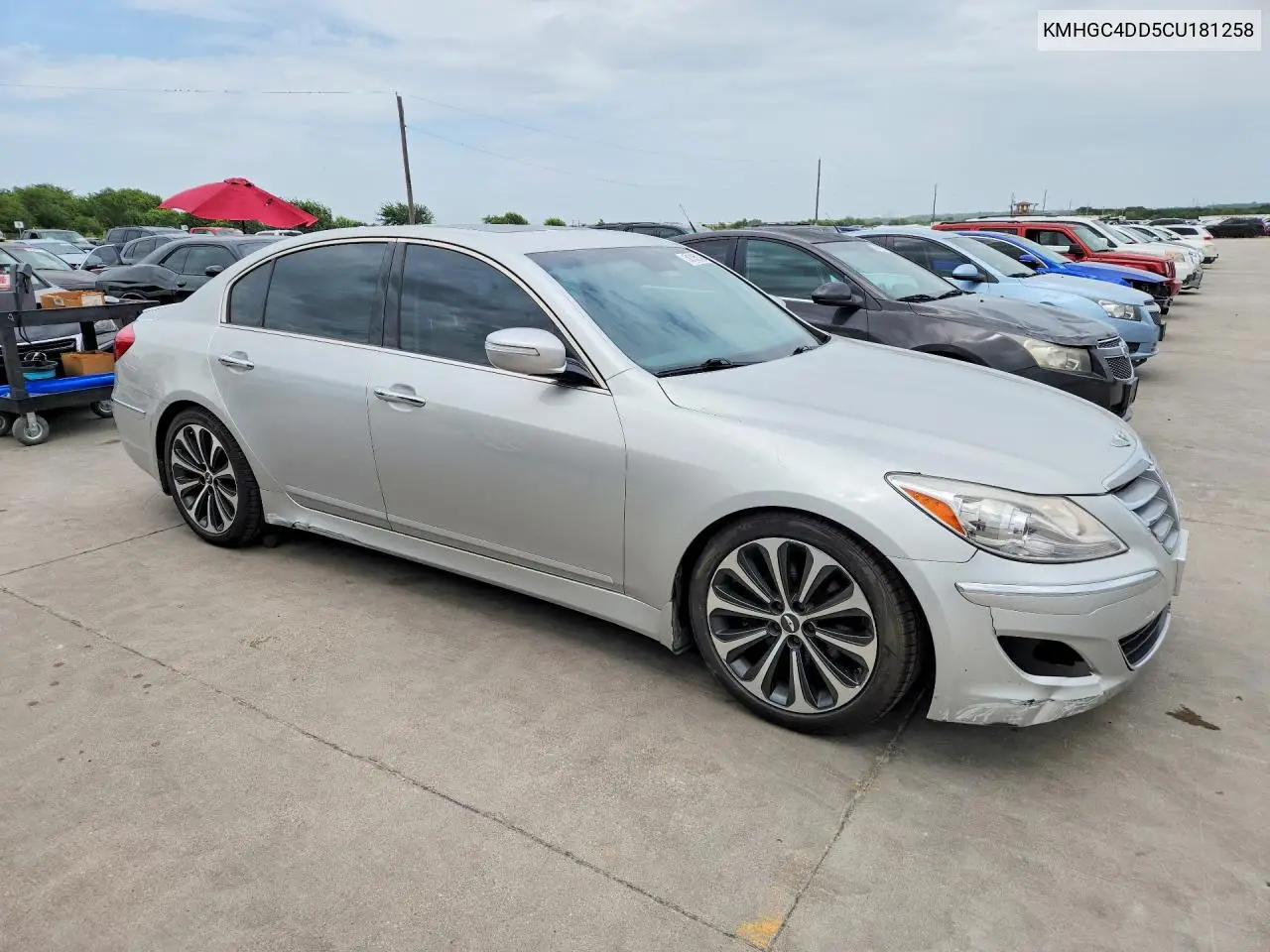 2012 Hyundai Genesis 3.8L VIN: KMHGC4DD5CU181258 Lot: 58785756