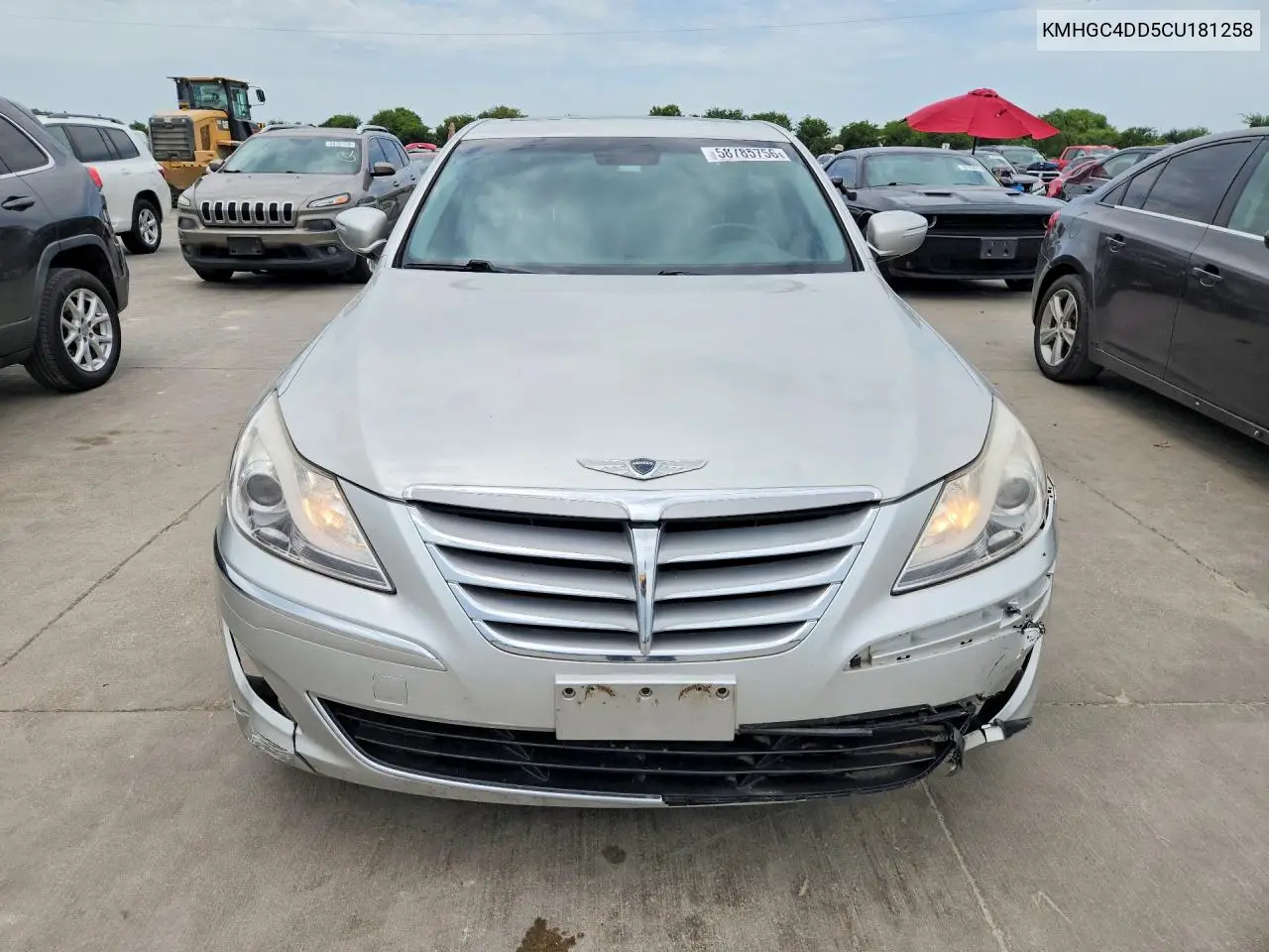 2012 Hyundai Genesis 3.8L VIN: KMHGC4DD5CU181258 Lot: 58785756