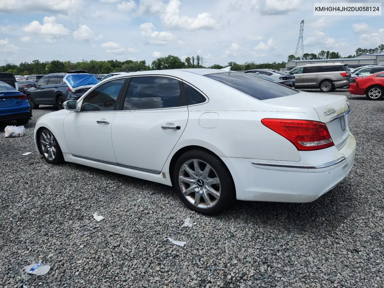 2013 Hyundai Equus Signature VIN: KMHGH4JH2DU058124 Lot: 51874586