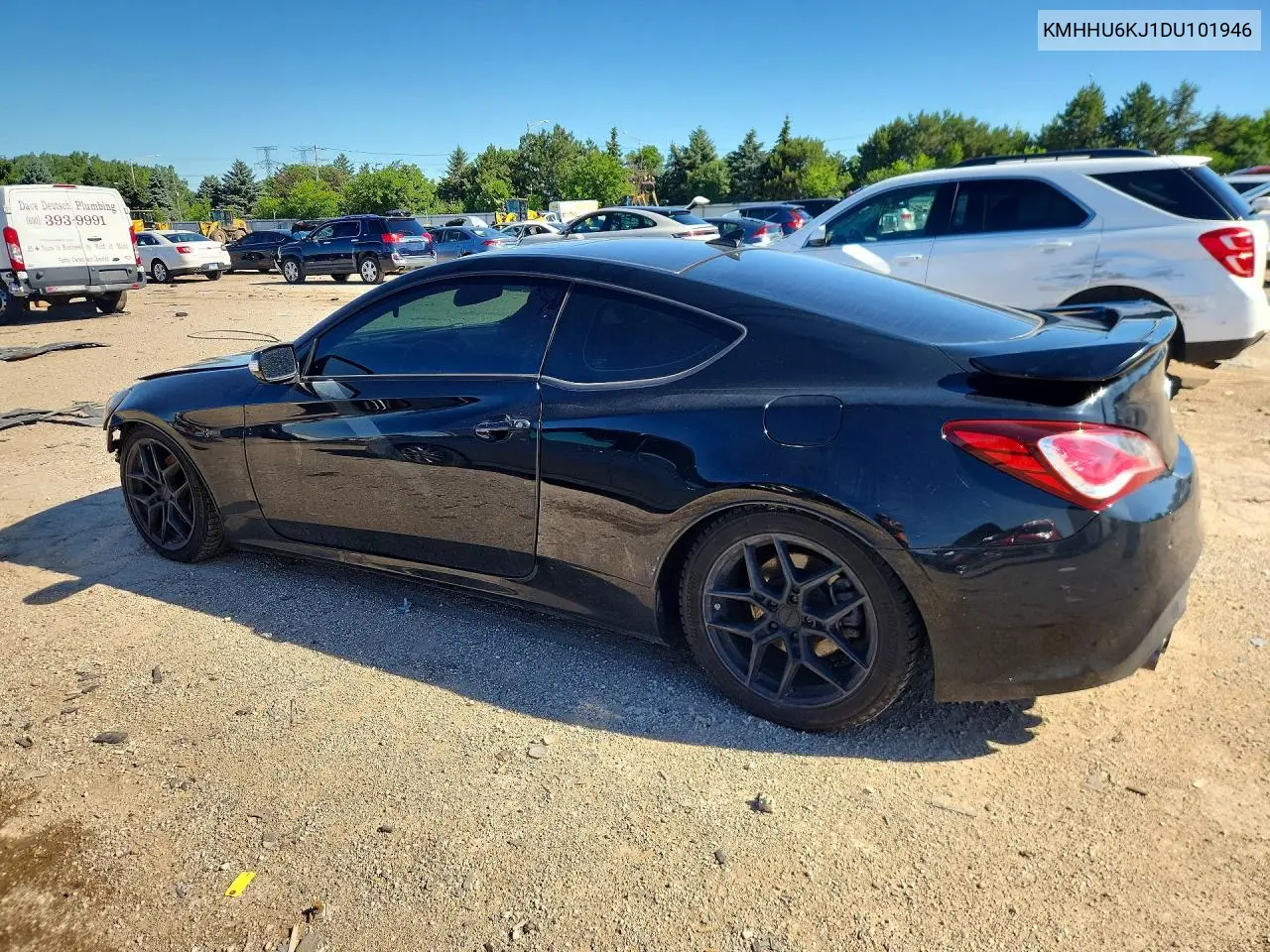 2013 Hyundai Genesis Coupe 3.8L VIN: KMHHU6KJ1DU101946 Lot: 57247586